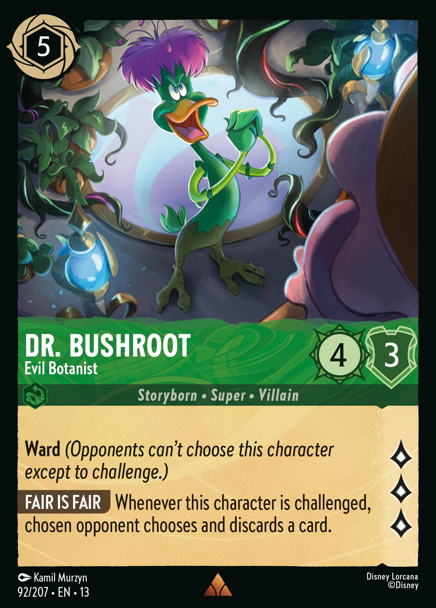 Dr. Bushroot - Evil Botanist (English)