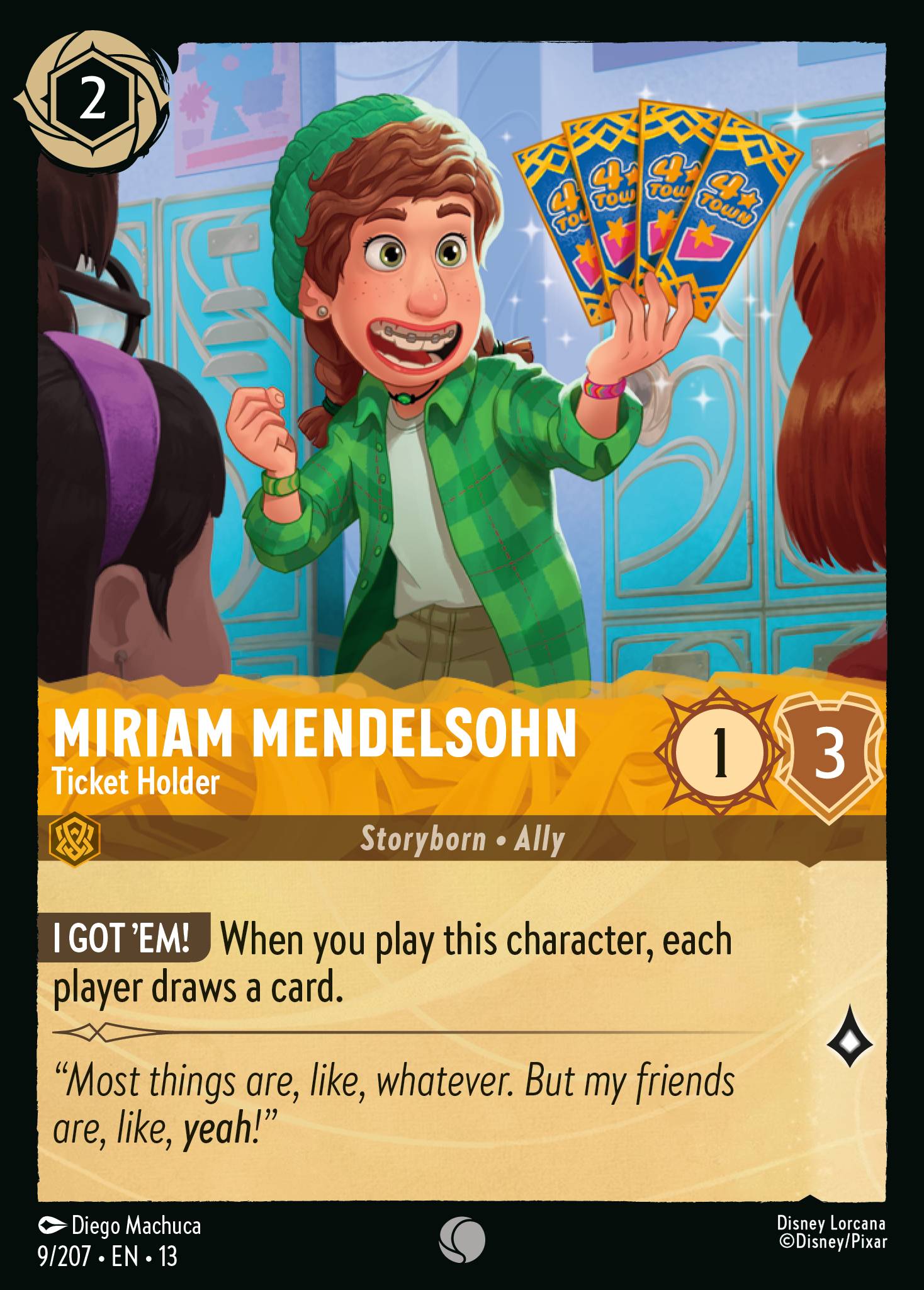 Miriam Mendelsohn - Ticket Holder (English)