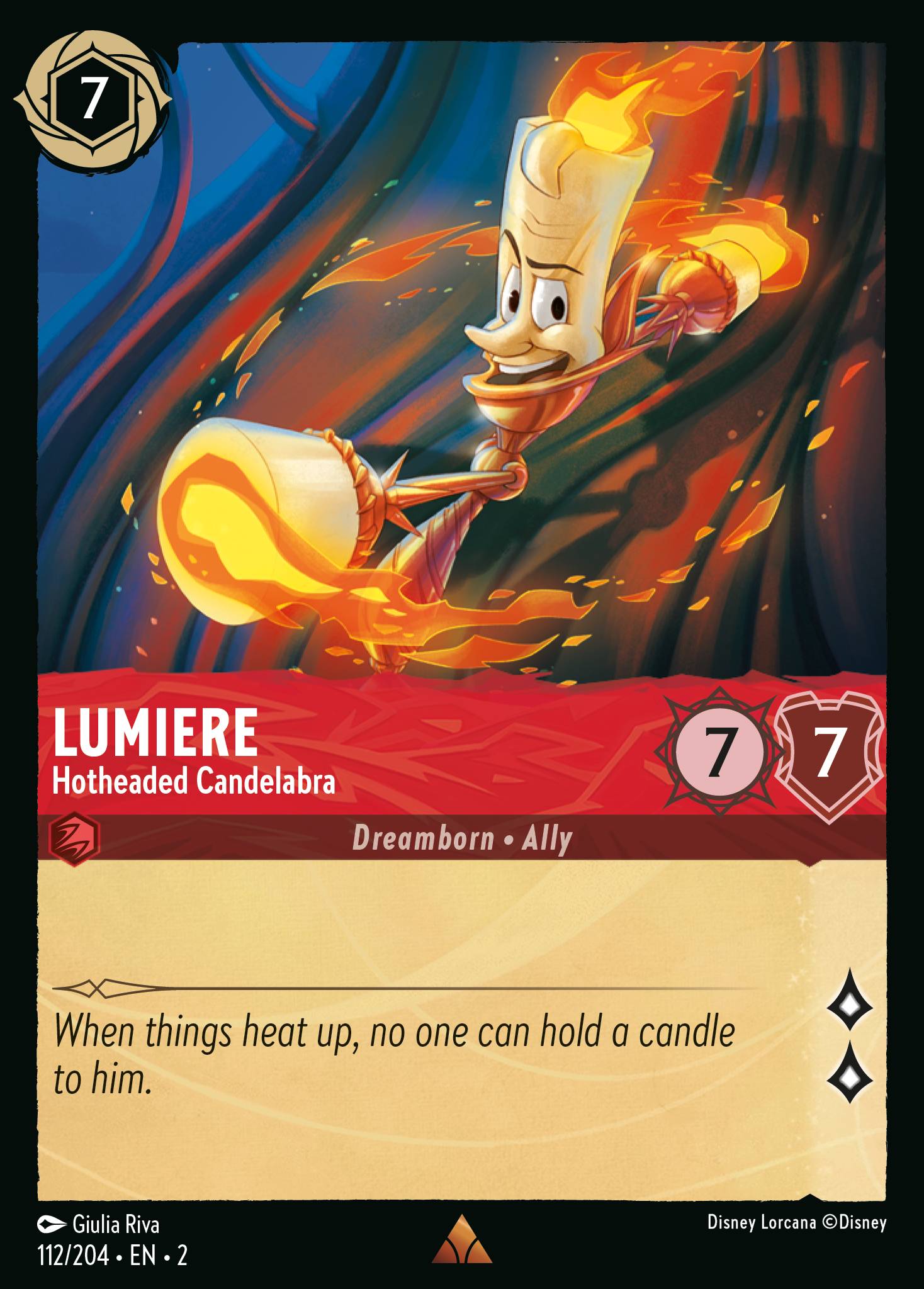 Lumiere - Hotheaded Candelabra (English)