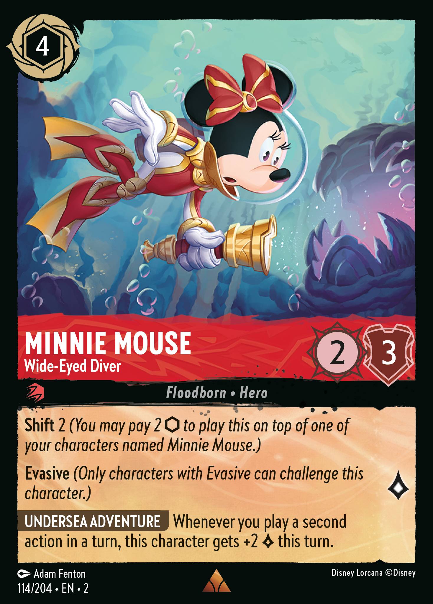 Minnie Mouse - Wide-Eyed Diver (English)