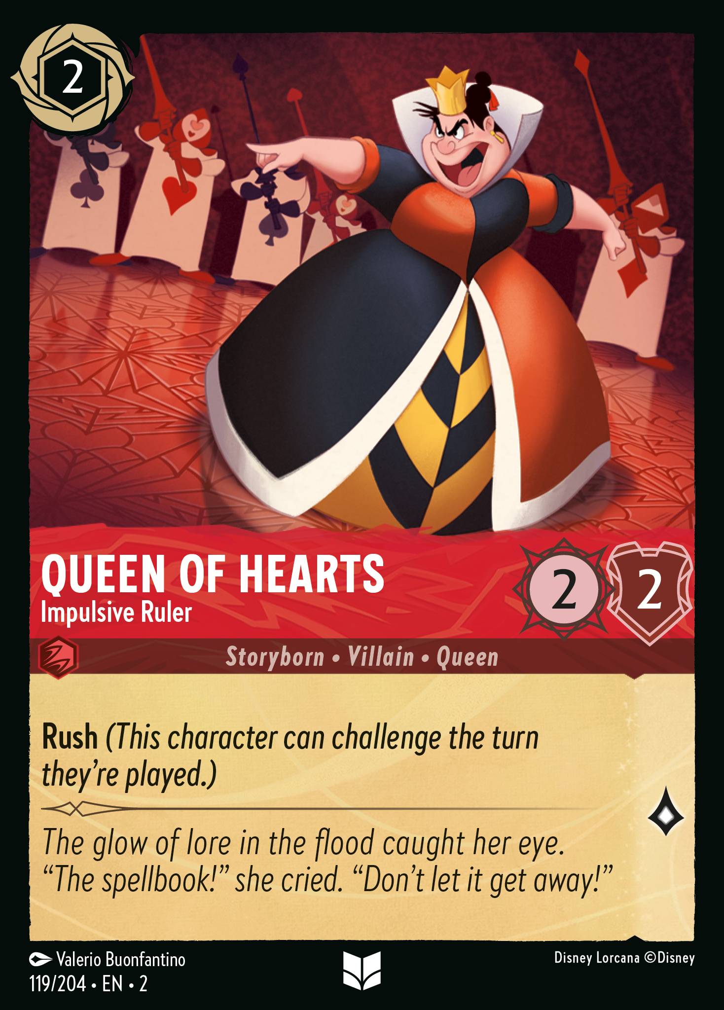 Queen of Hearts - Impulsive Ruler (English)