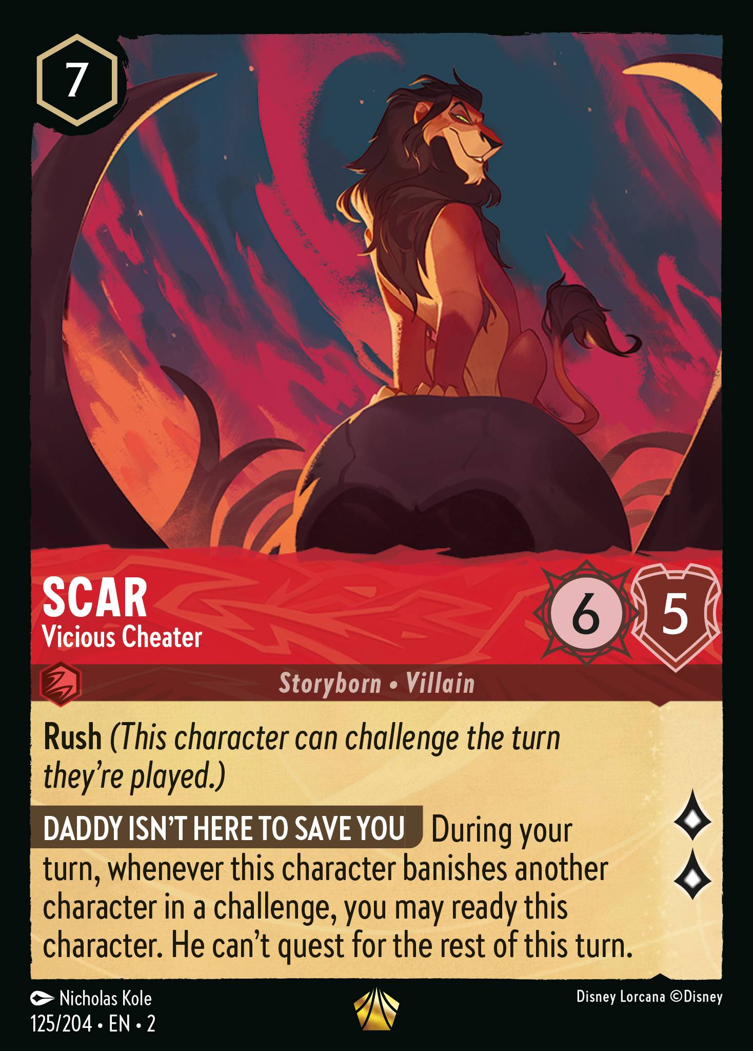 Scar - Vicious Cheater (Legendary) (English)