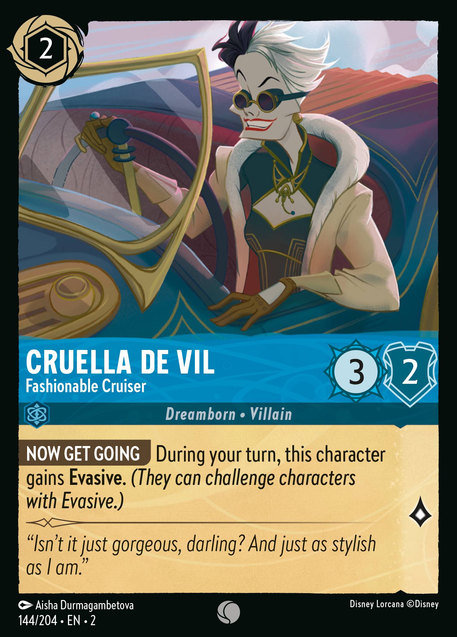 Cruella De Vil - Fashionable Cruiser (English)