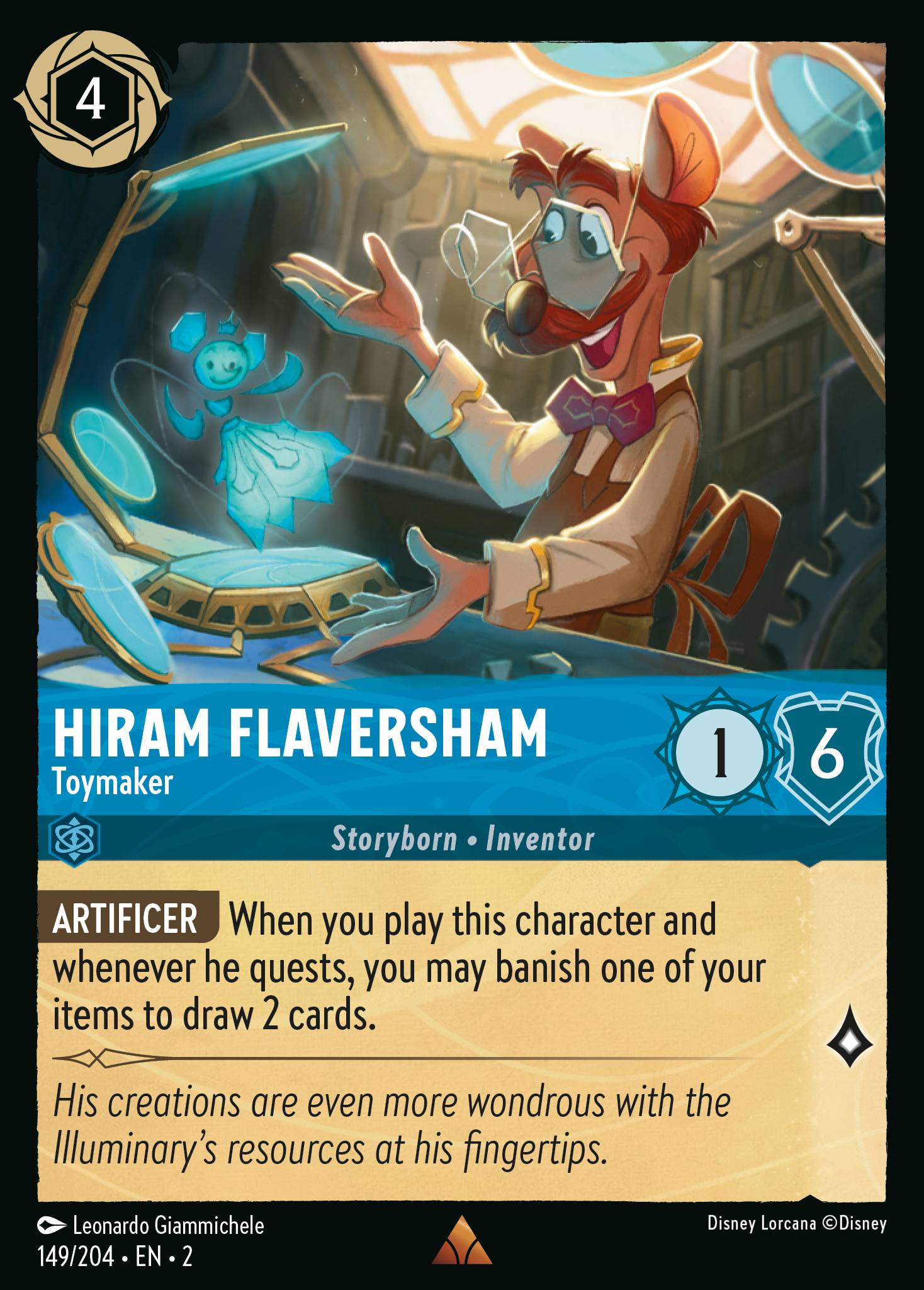 Hiram Flaversham - Toymaker (English)