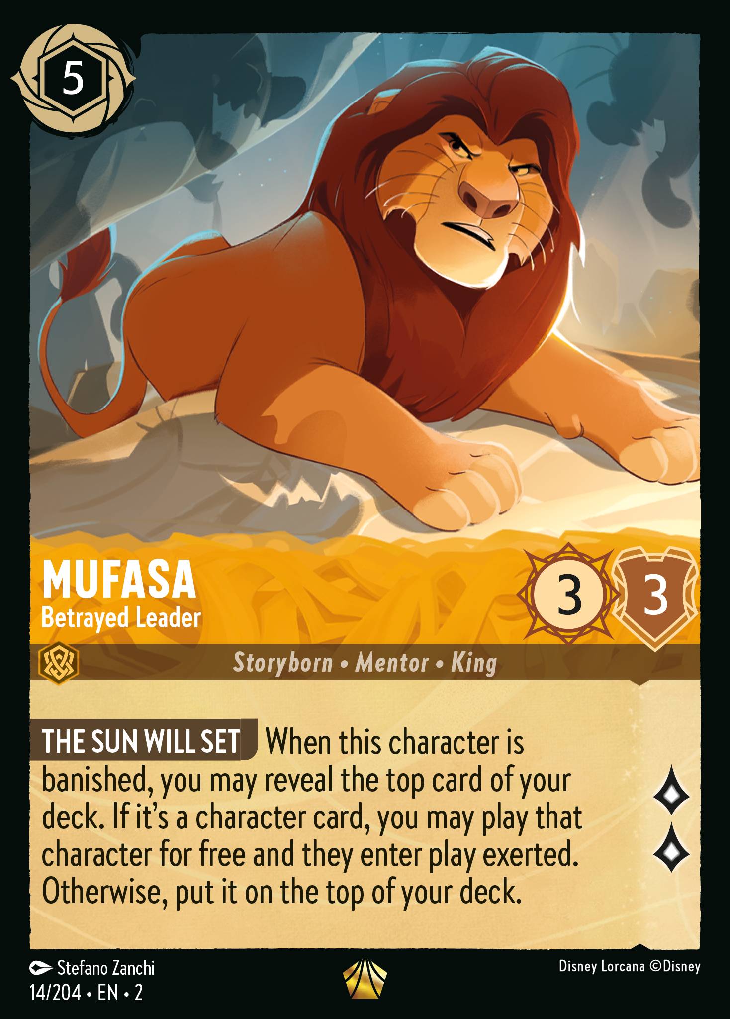 Mufasa - Betrayed Leader (Legendary) (English)