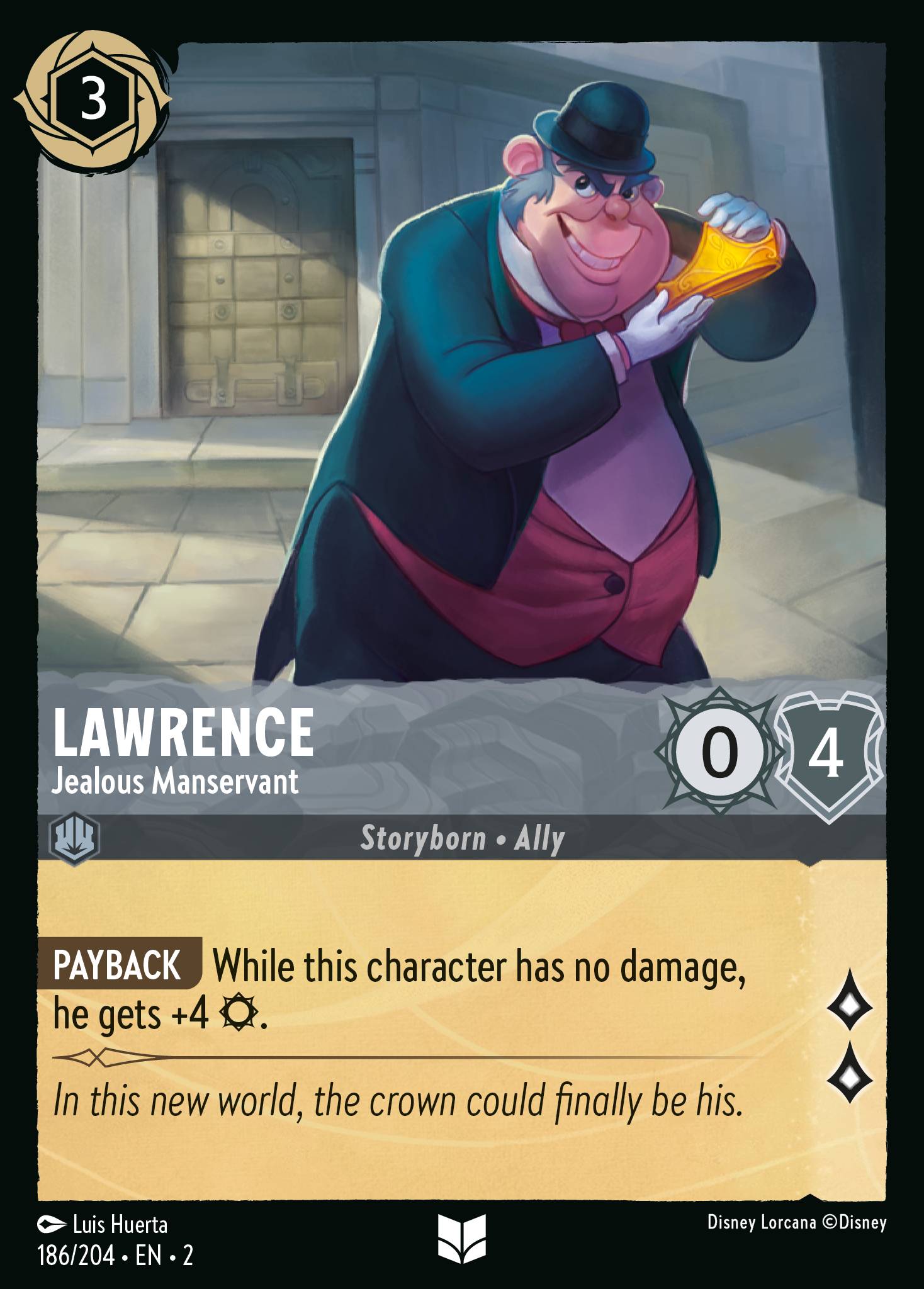Lawrence - Jealous Manservant (English)