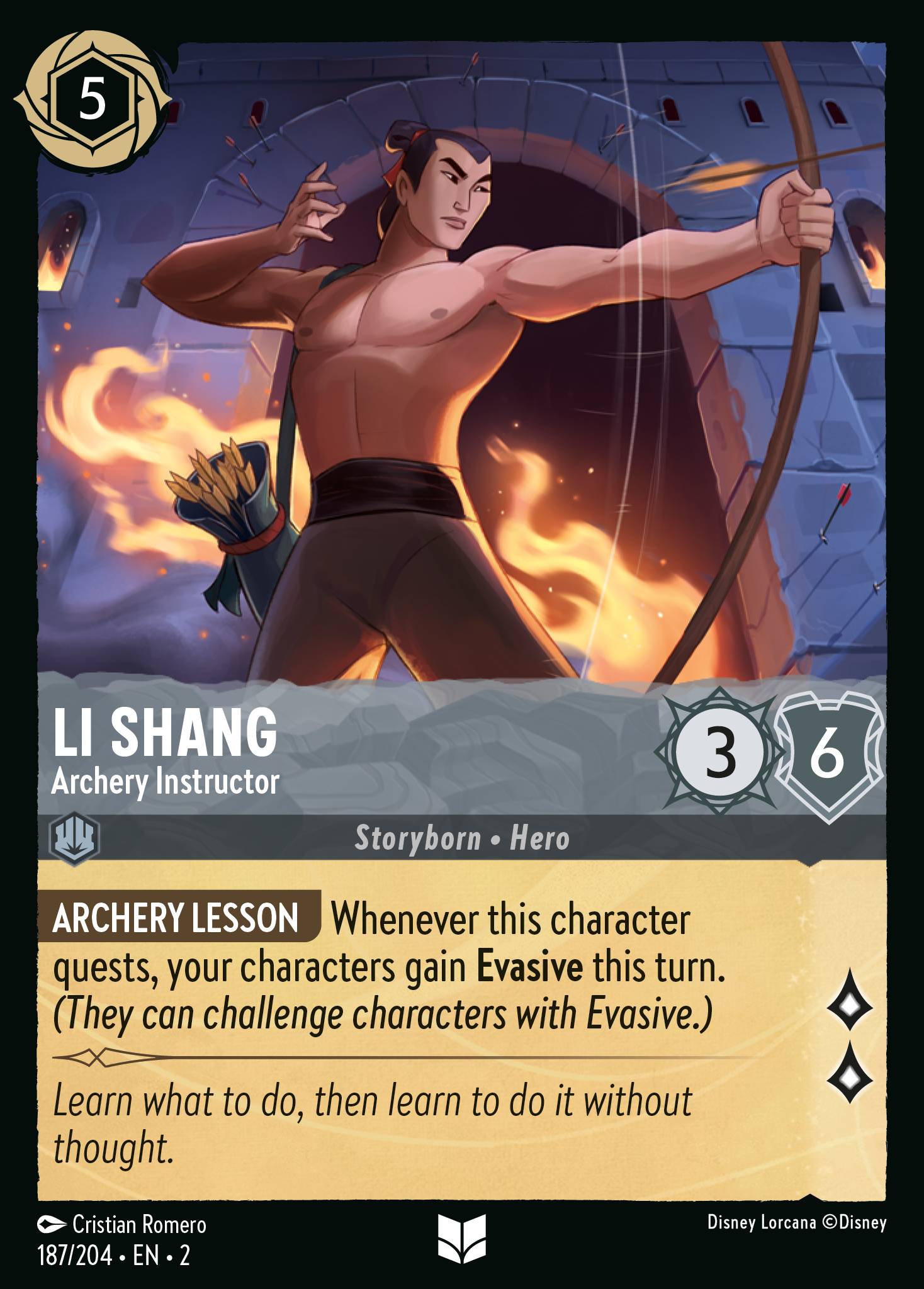 Li Shang - Archery Instructor (English)
