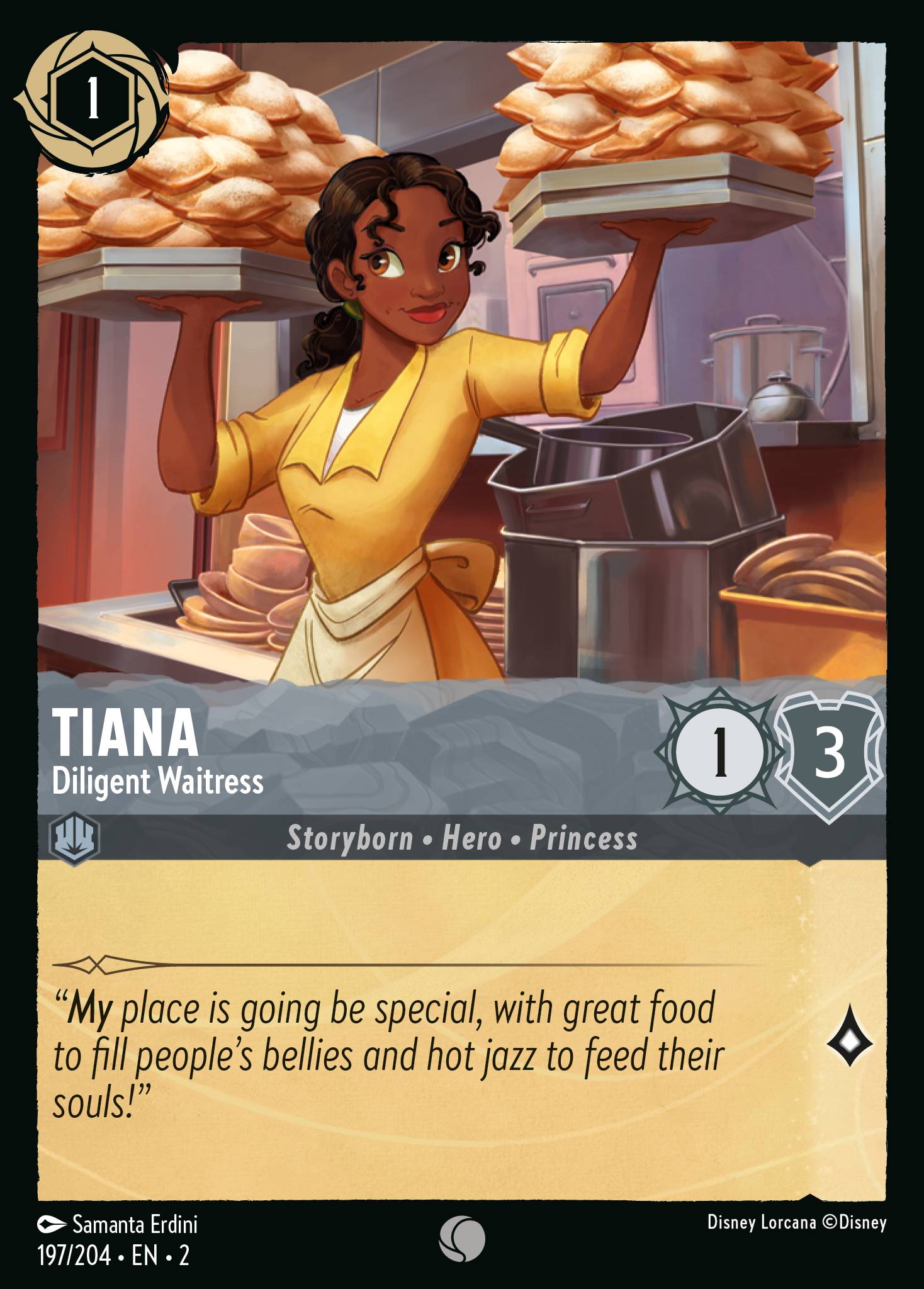 Tiana - Diligent Waitress (English)
