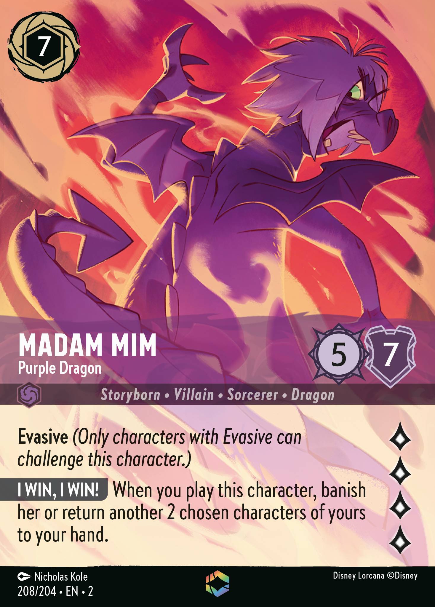 Madam Mim - Purple Dragon (Enchanted) (English)