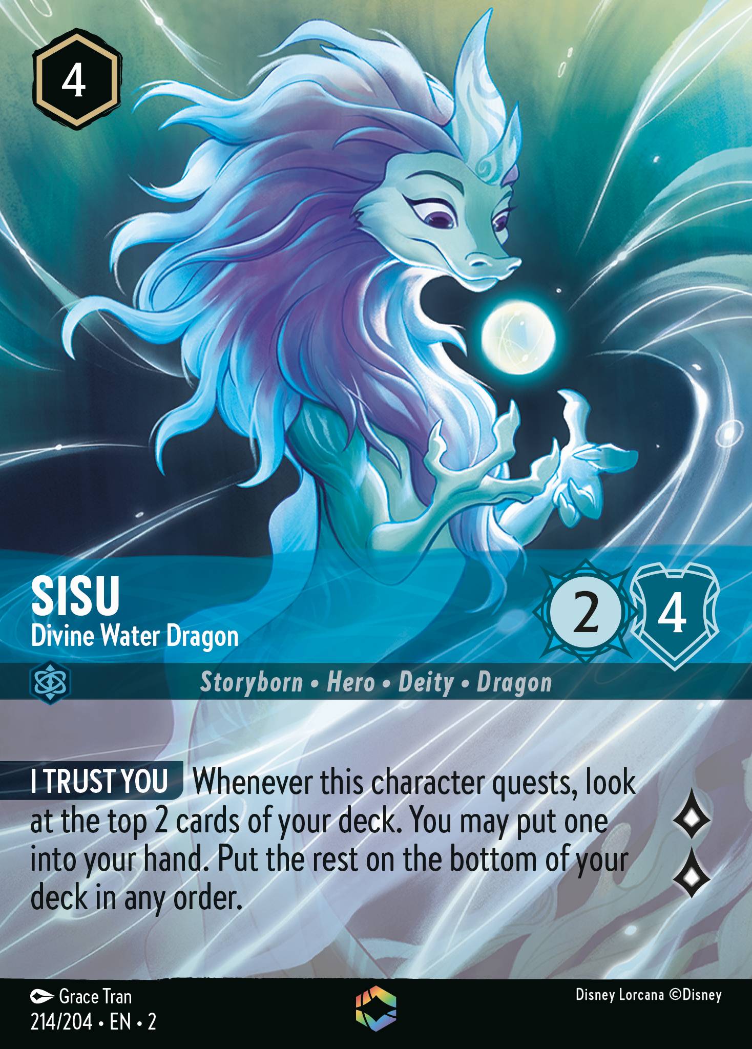 Sisu - Divine Water Dragon (Enchanted) (English)