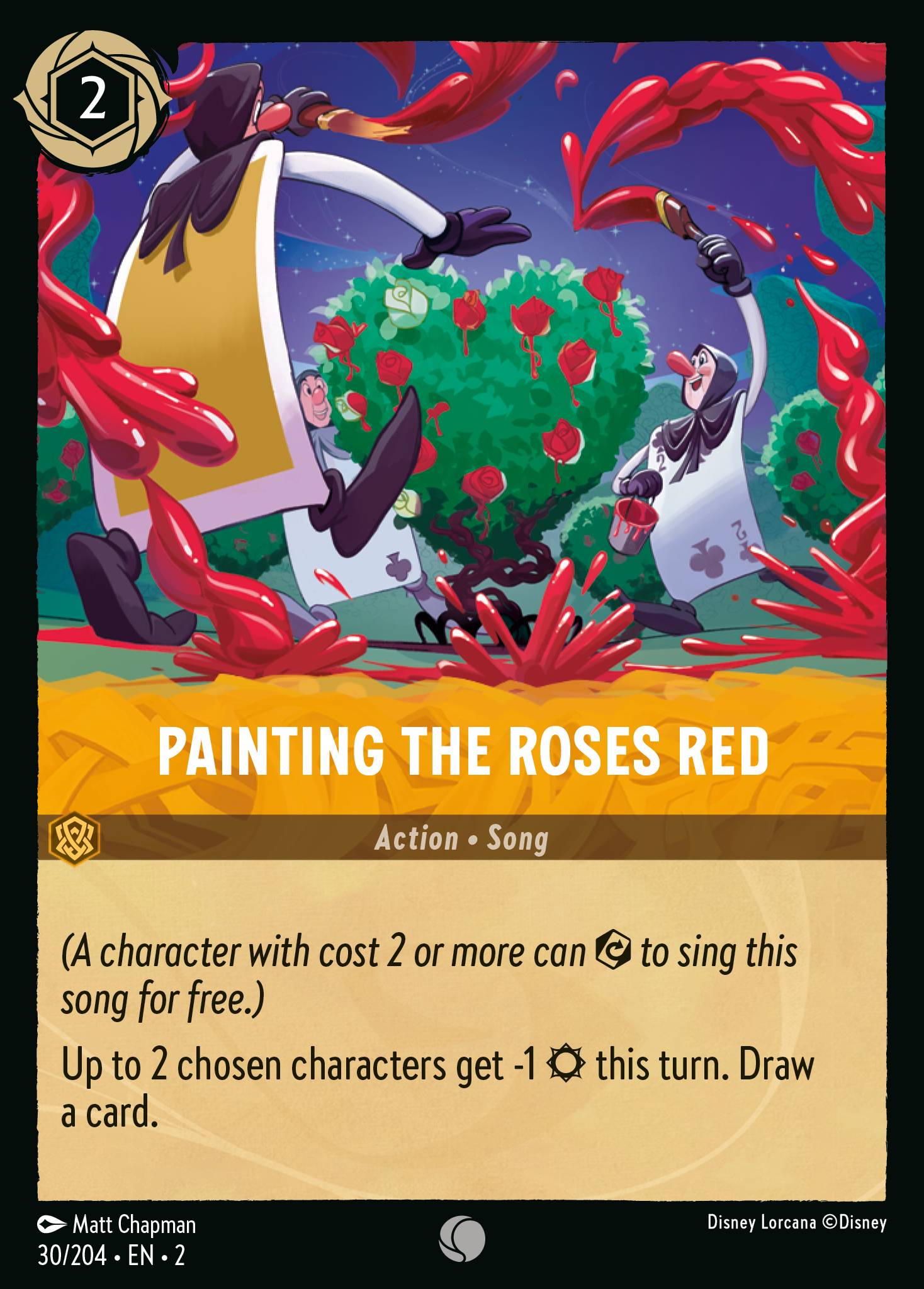 Painting the Roses Red (English)