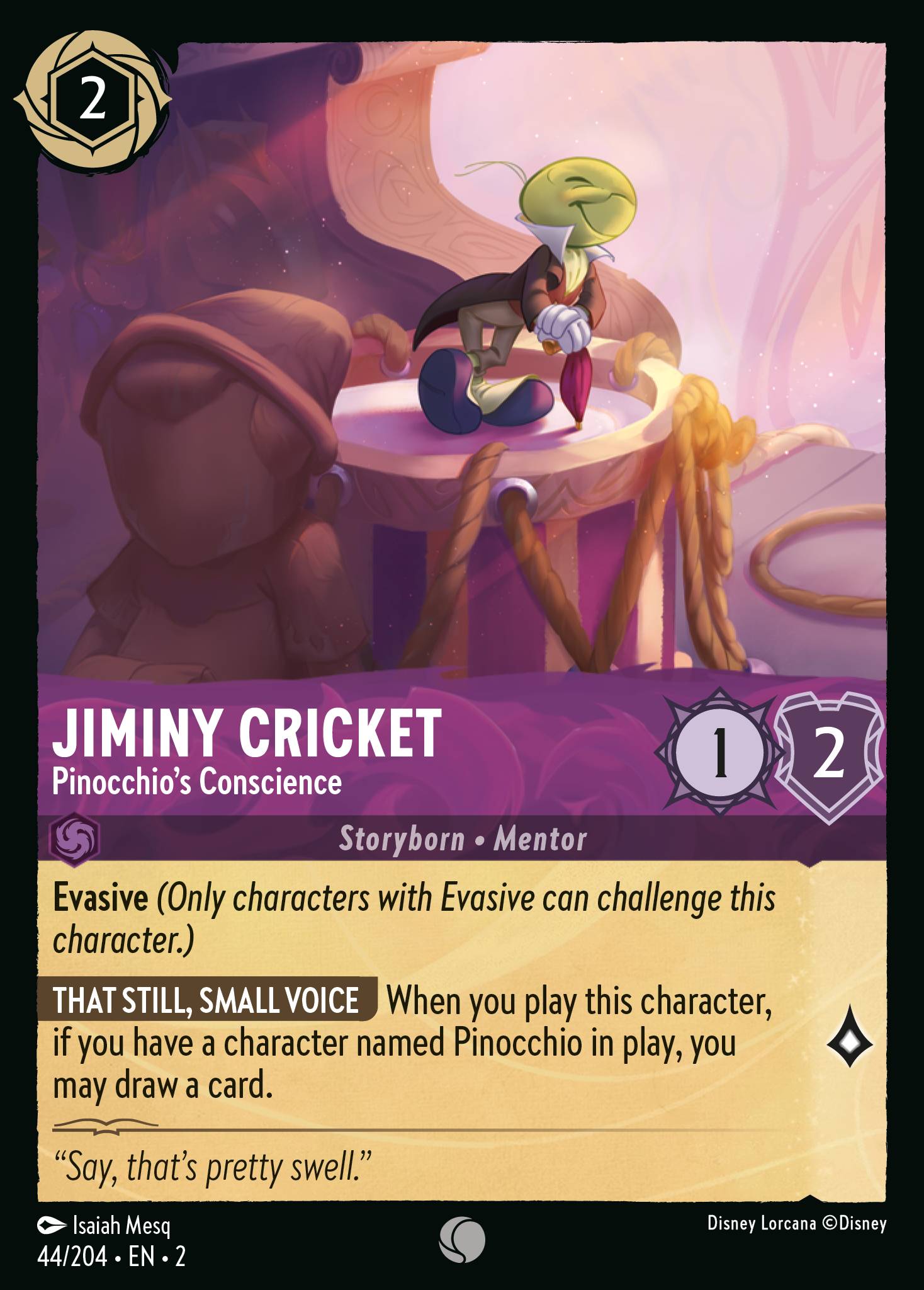 Jiminy Cricket - Pinocchio's Conscience (English)
