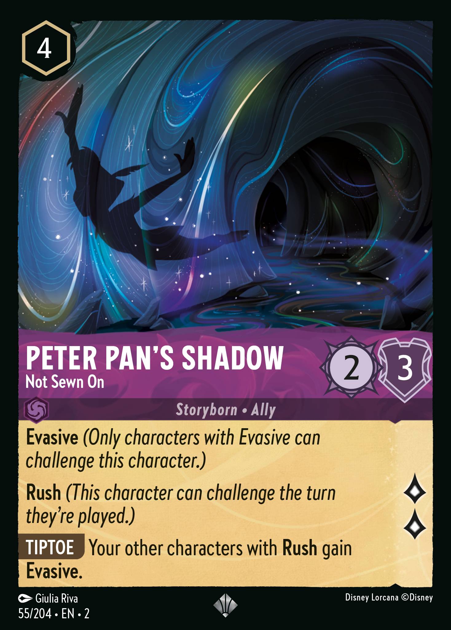 Peter Pan's Shadow - Not Sewn On (English)