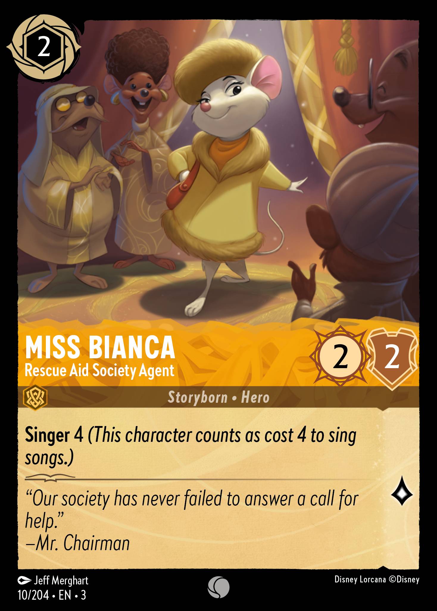 Miss Bianca - Rescue Aid Society Agent (English)