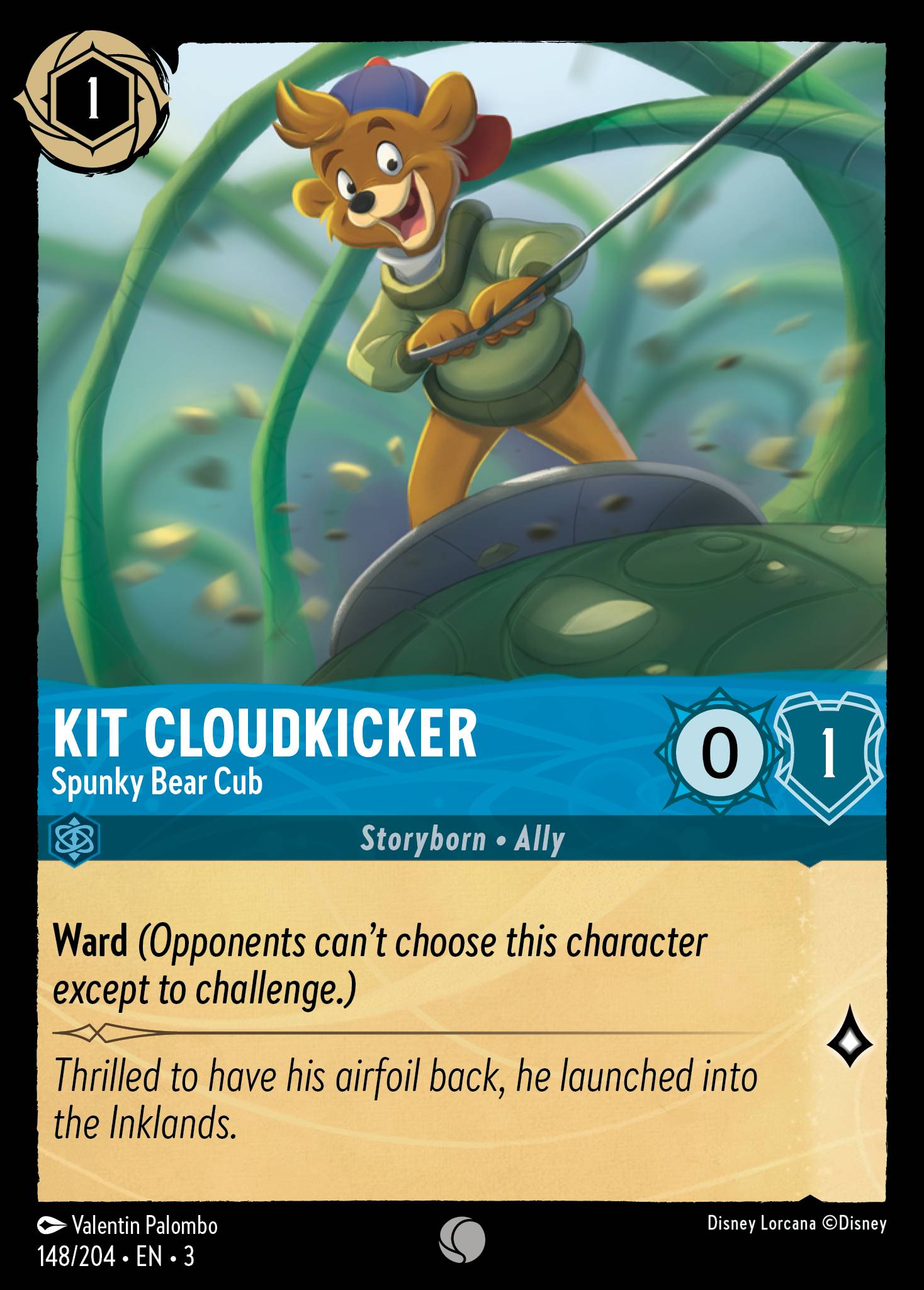 Kit Cloudkicker - Spunky Bear Cub (English)
