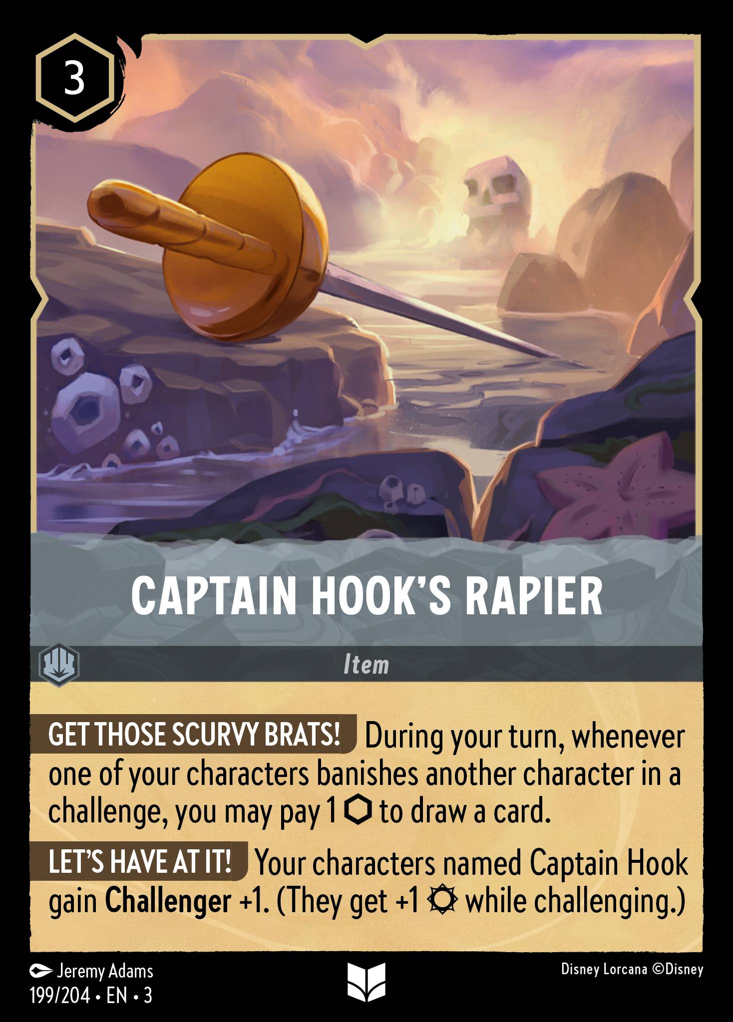 Captain Hook's Rapier (English)