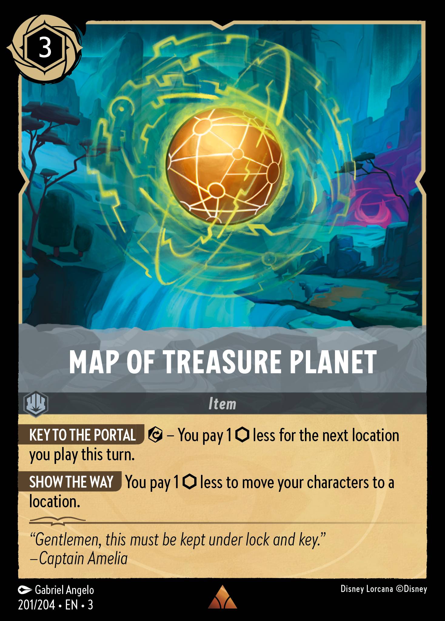 Map of Treasure Planet (English)