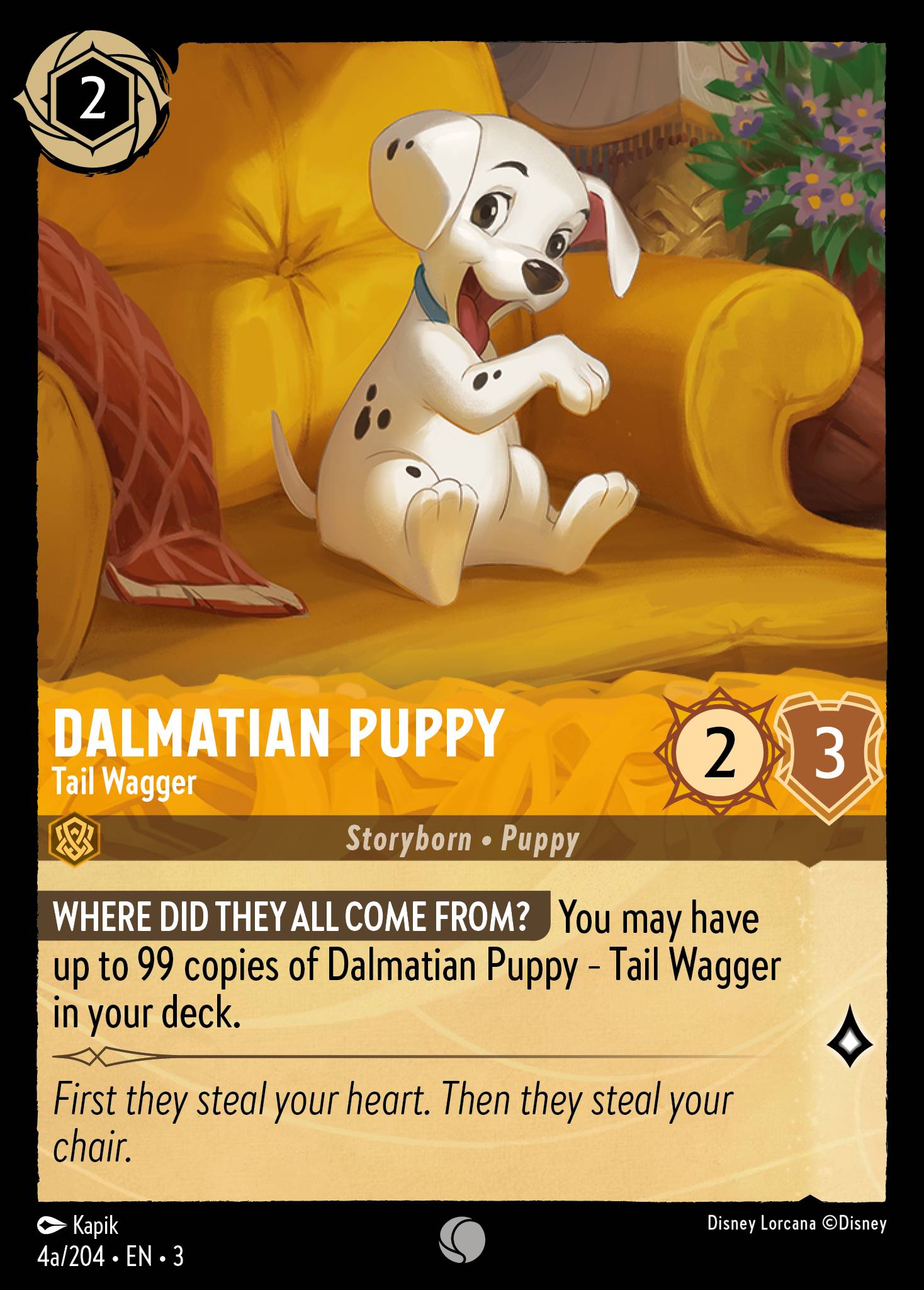 Dalmatian Puppy - Tail Wagger (English)