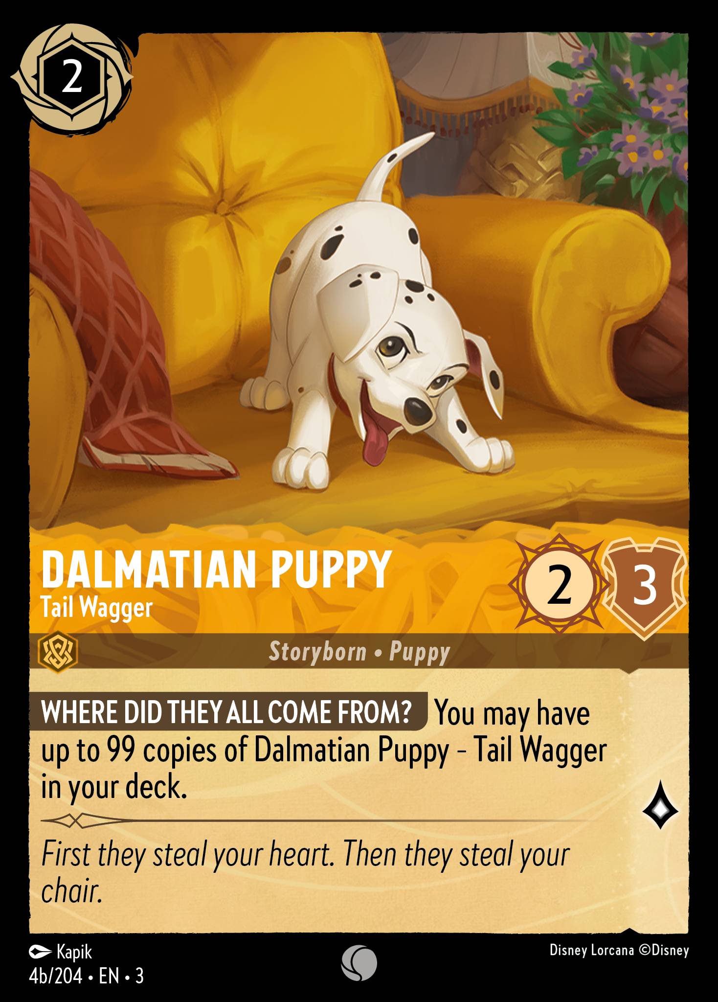 Dalmatian Puppy - Tail Wagger (English)