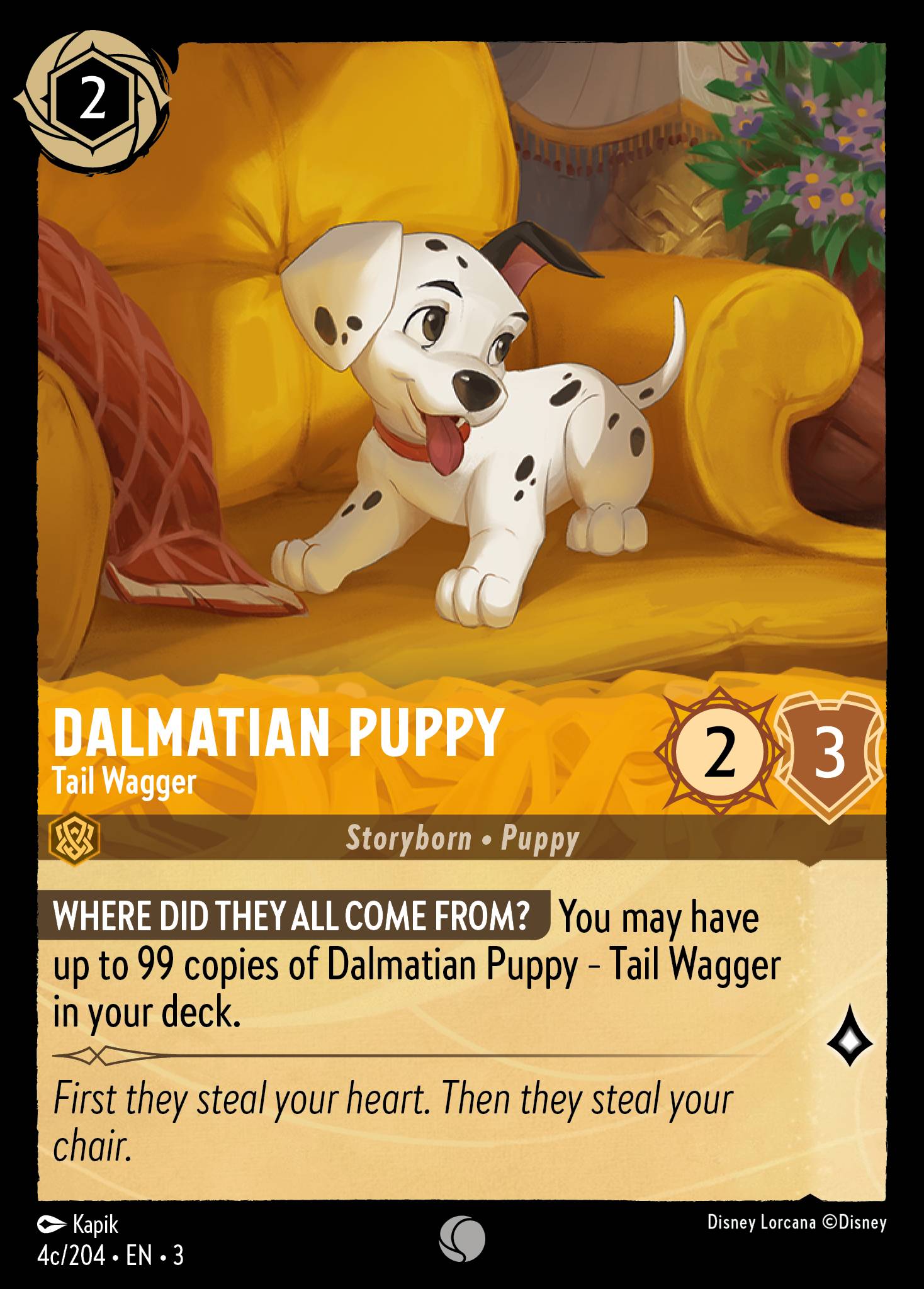 Dalmatian Puppy - Tail Wagger (English)