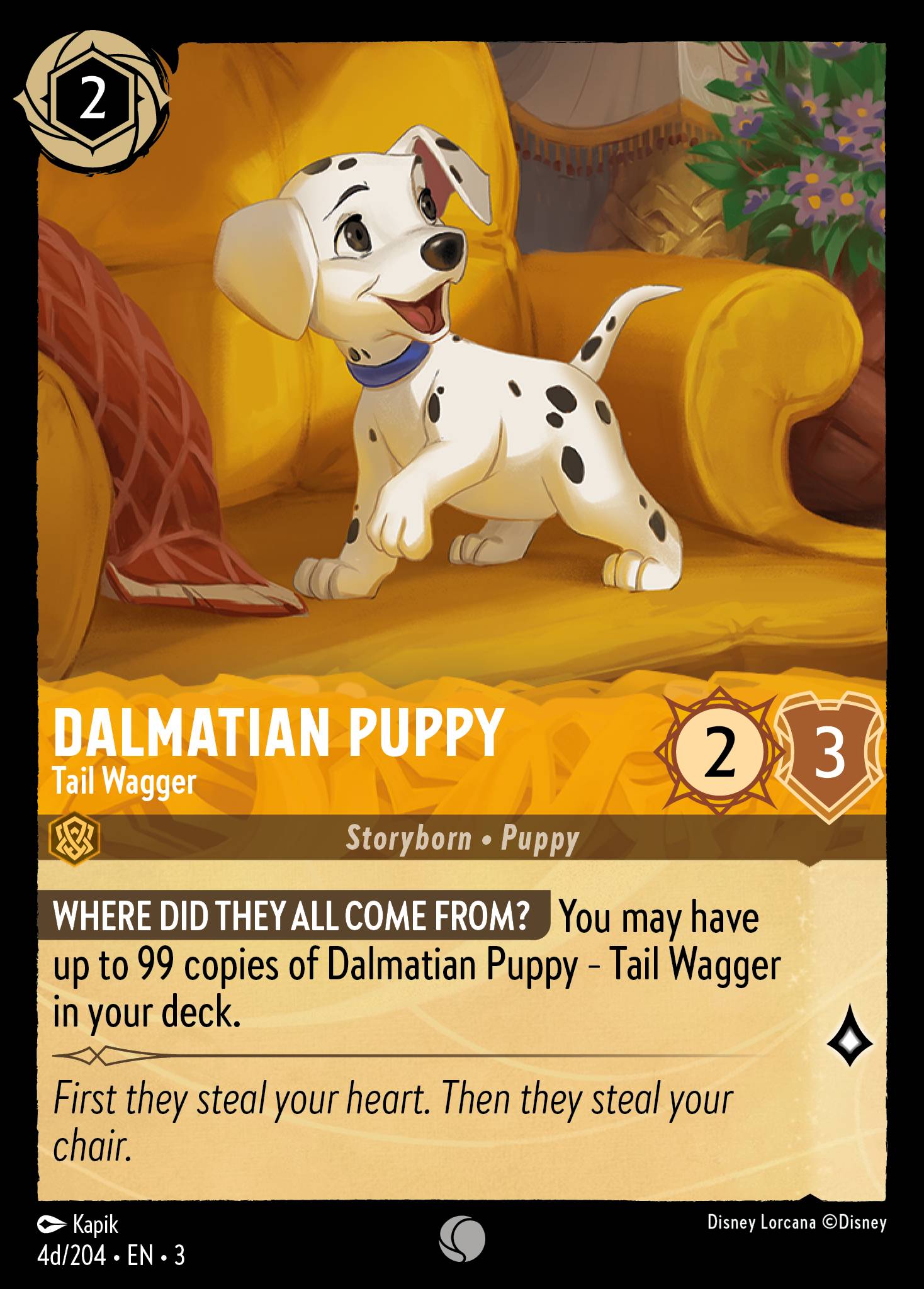 Dalmatian Puppy - Tail Wagger (English)