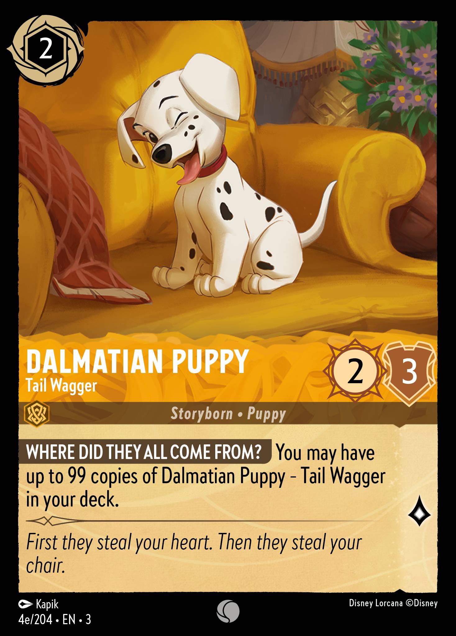 Dalmatian Puppy - Tail Wagger (English)