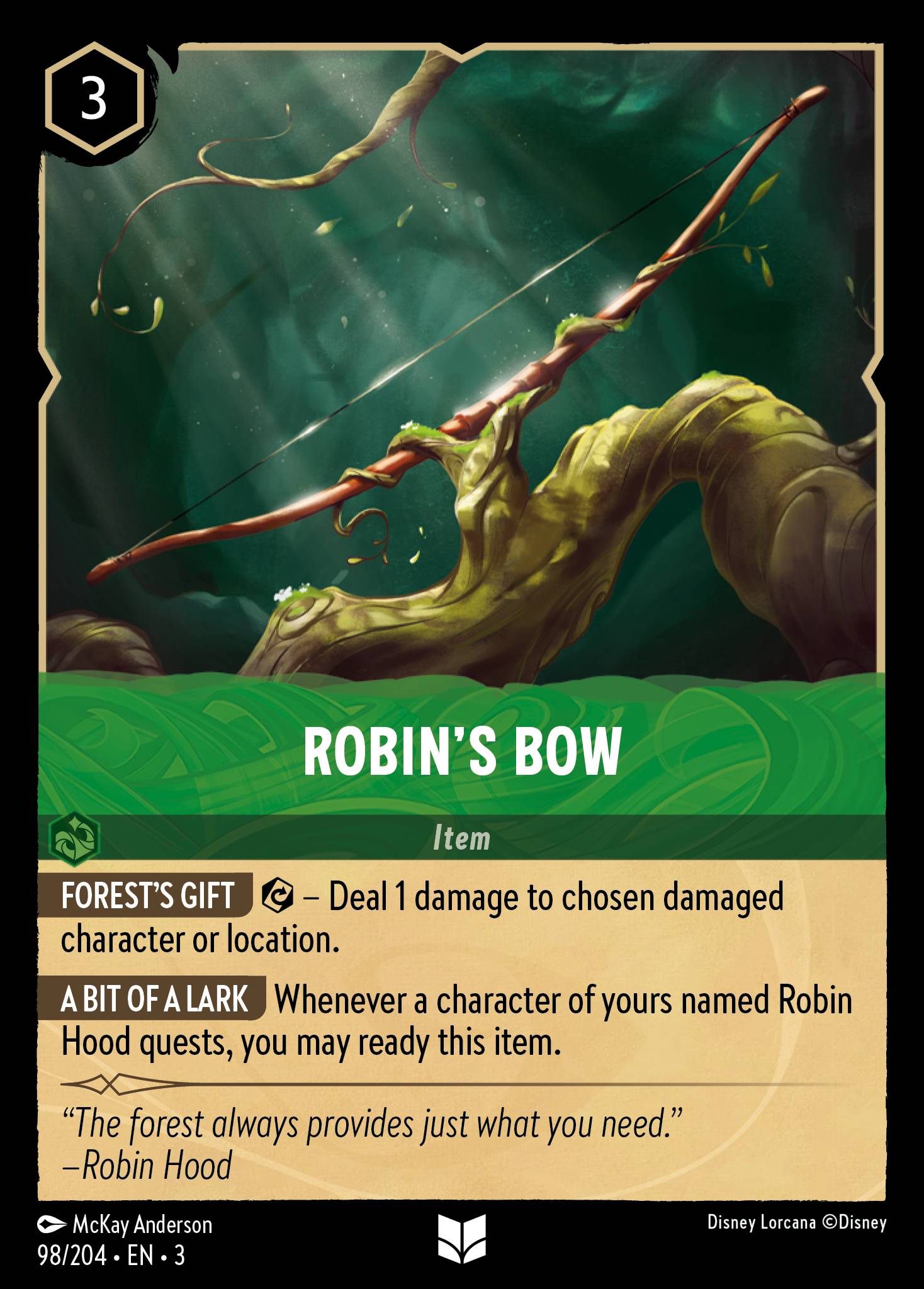 Robin's Bow (English)