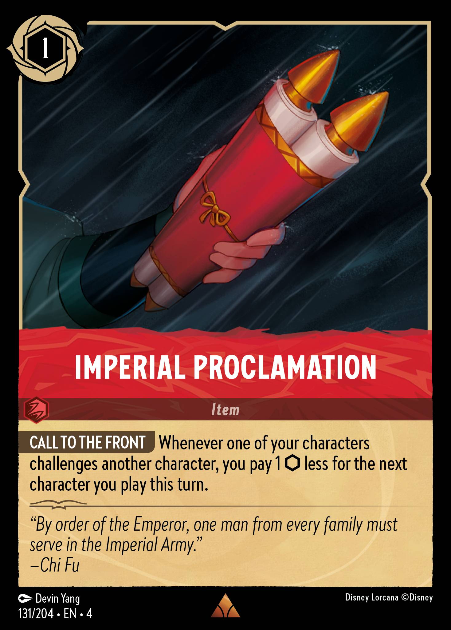 Imperial Proclamation (English)