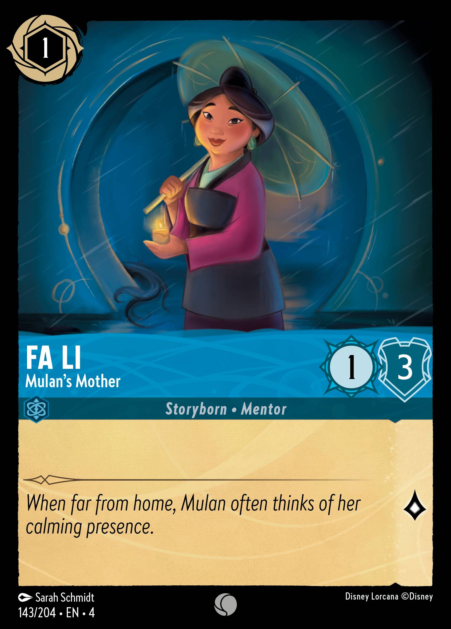 Fa Li - Mulan's Mother (English)