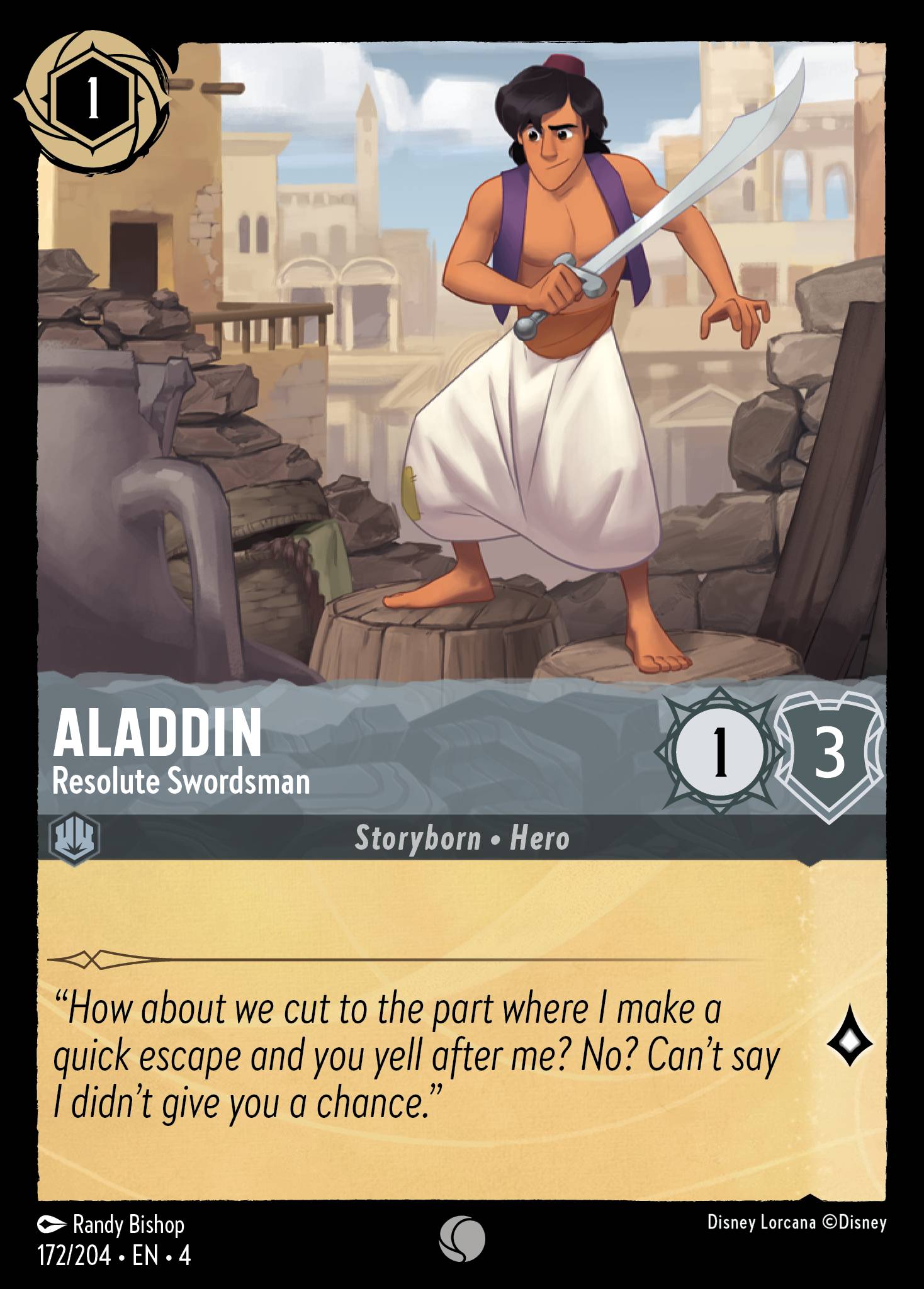 Aladdin - Resolute Swordsman (English)
