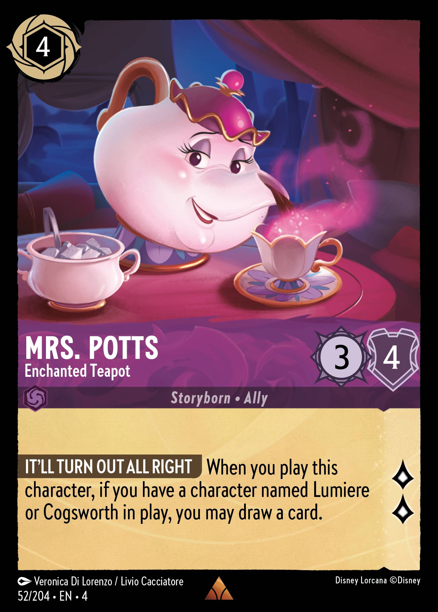 Mrs. Potts - Enchanted Teapot (English)