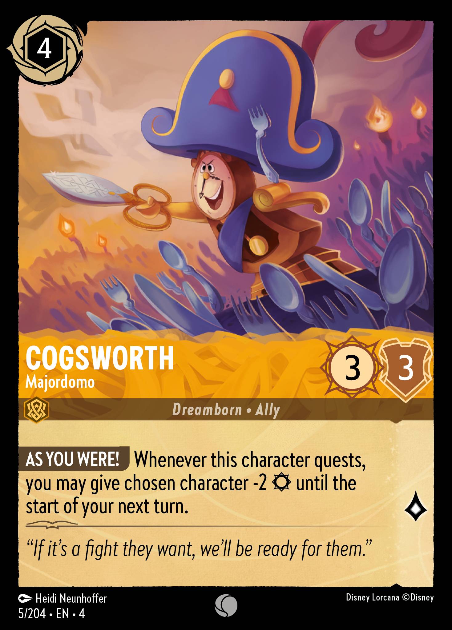 Cogsworth - Majordomo (English)