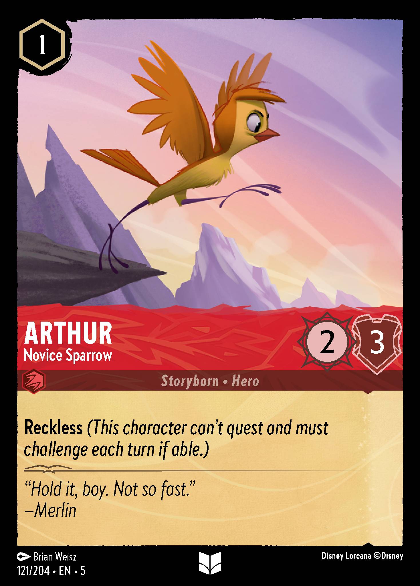 Arthur - Novice Sparrow (English)