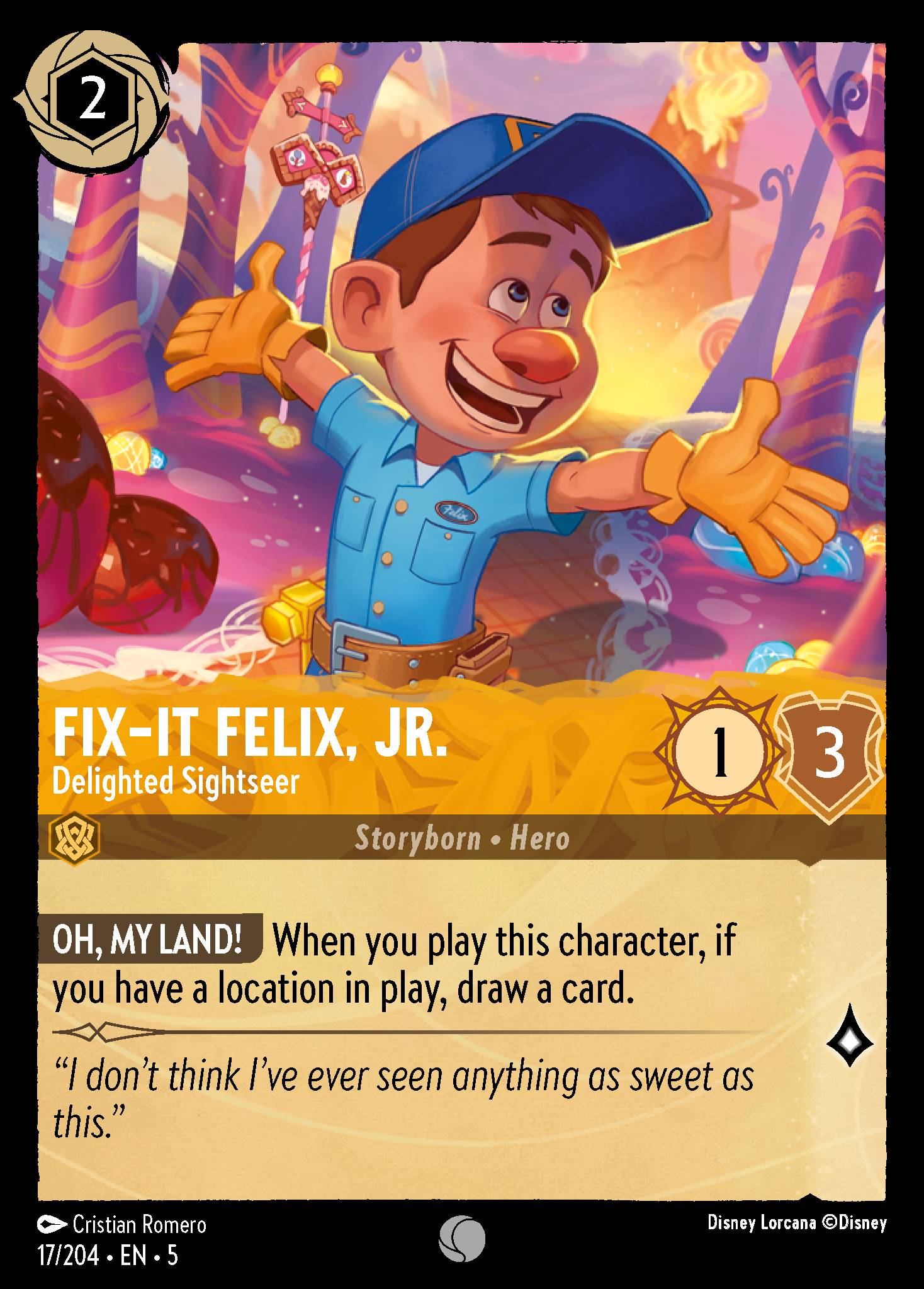 Fix-It Felix, Jr. - Delighted Sightseer (English)