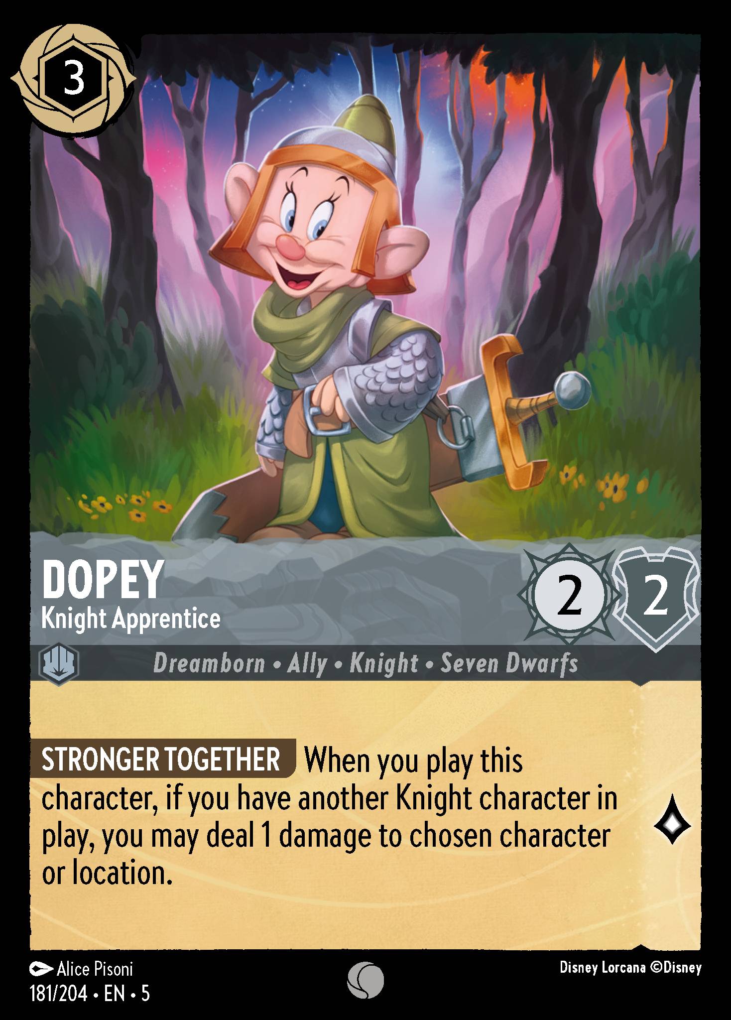 Dopey - Knight Apprentice (English)