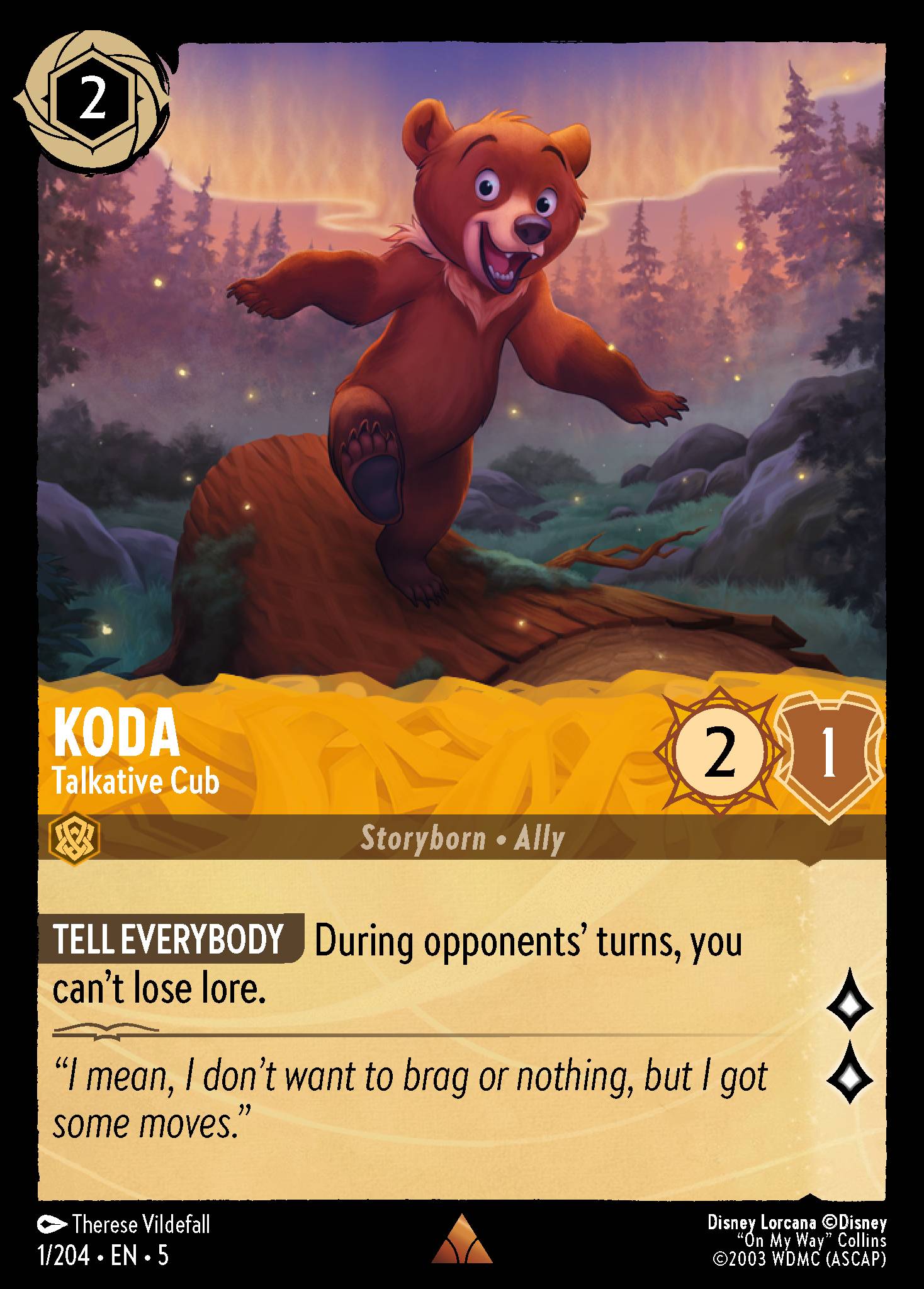 Koda - Talkative Cub (English)