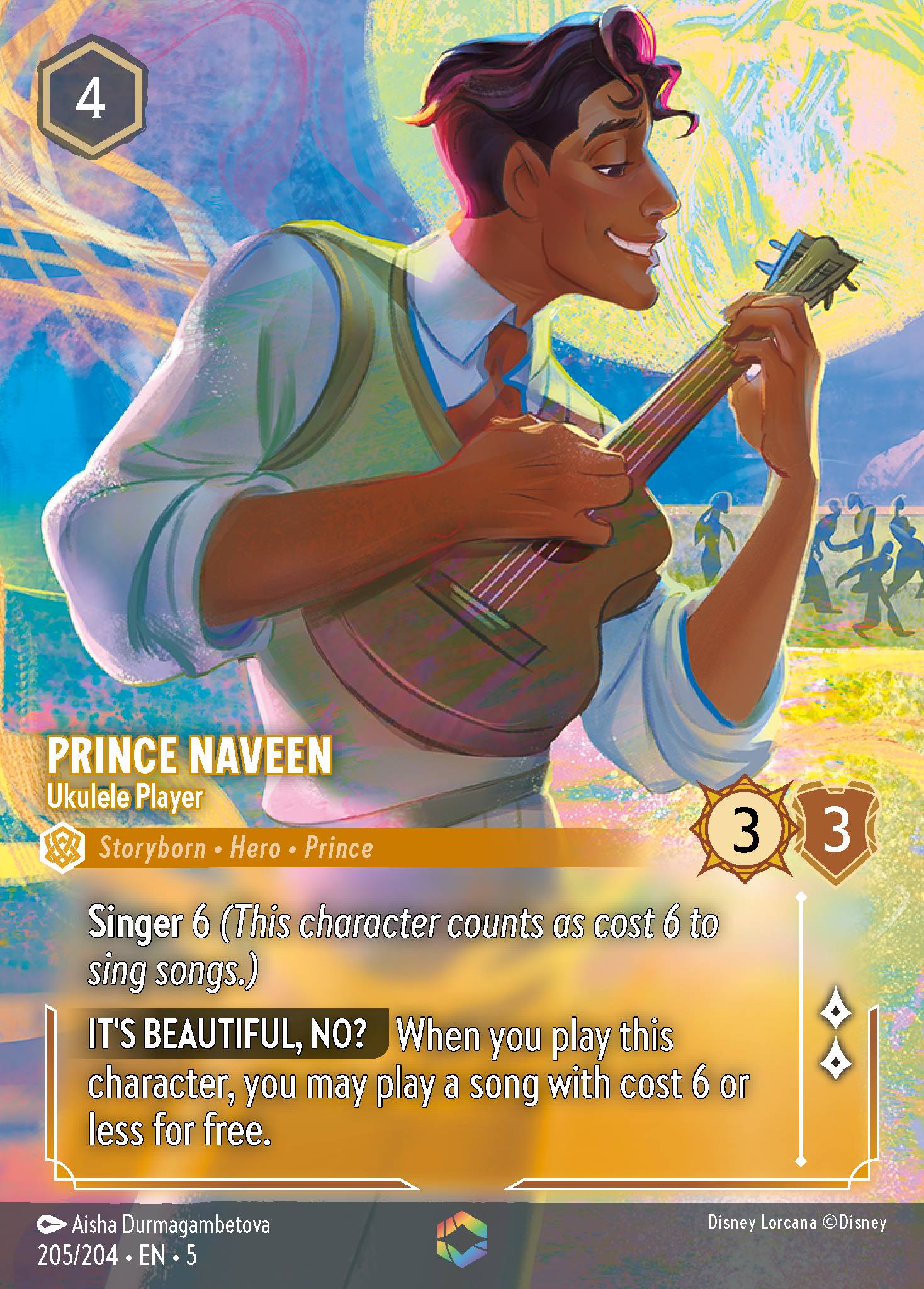 Prince Naveen - Ukulele Player (Enchanted) (English)