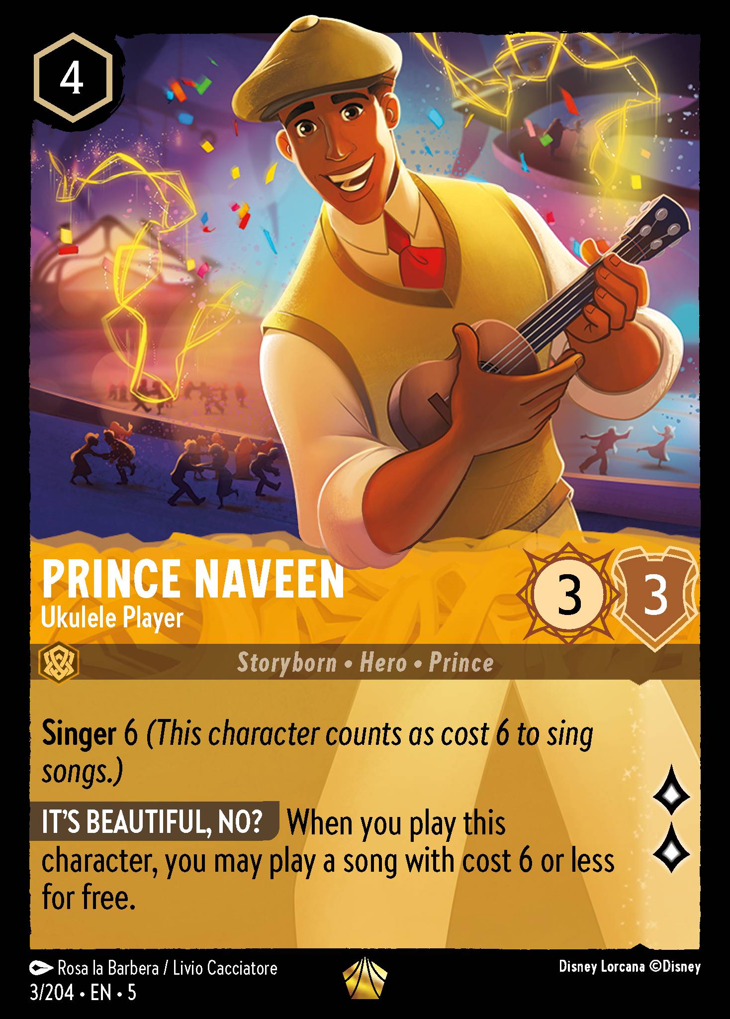 Prince Naveen - Ukulele Player (Legendary) (English)
