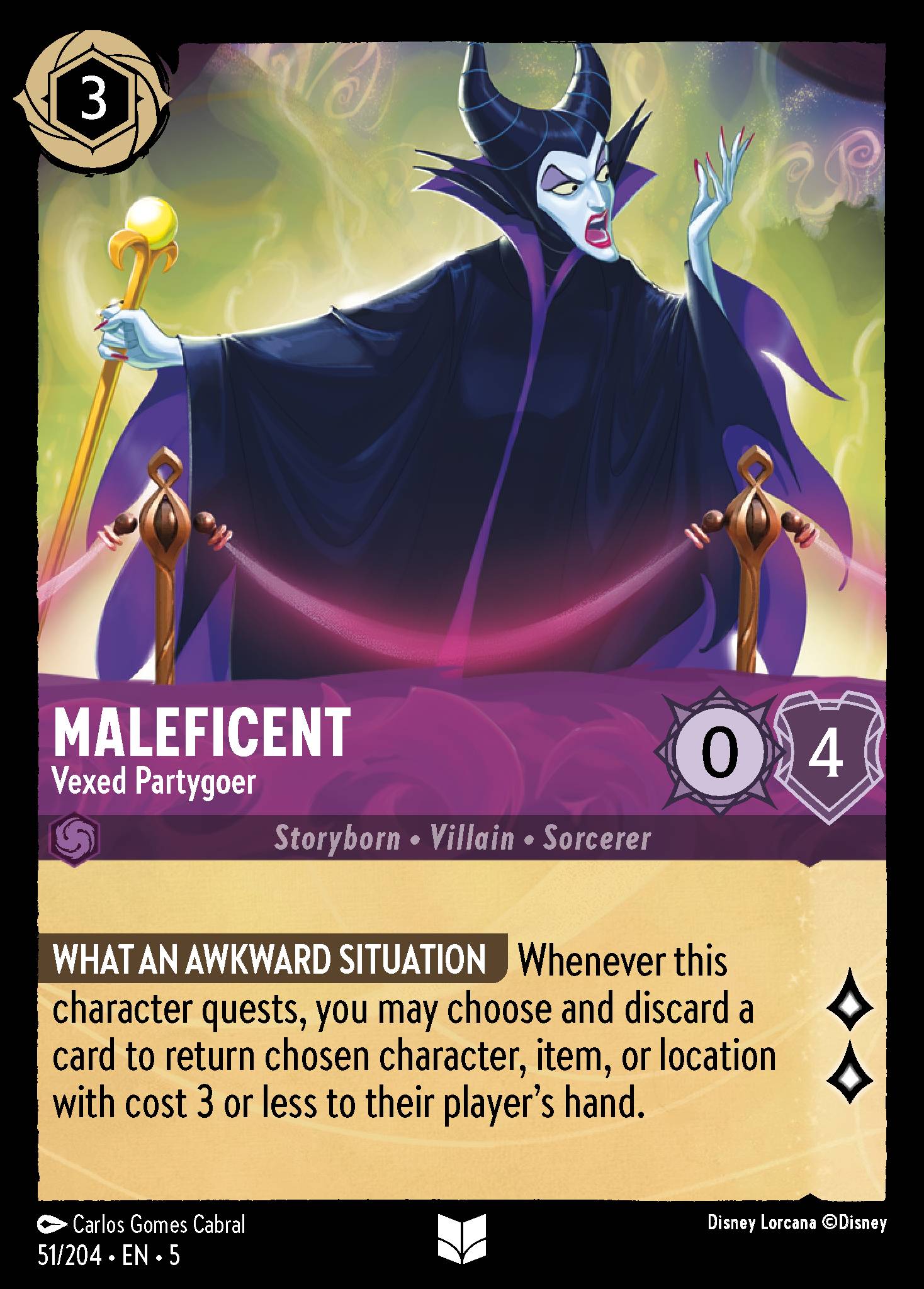Maleficent - Vexed Partygoer (English)