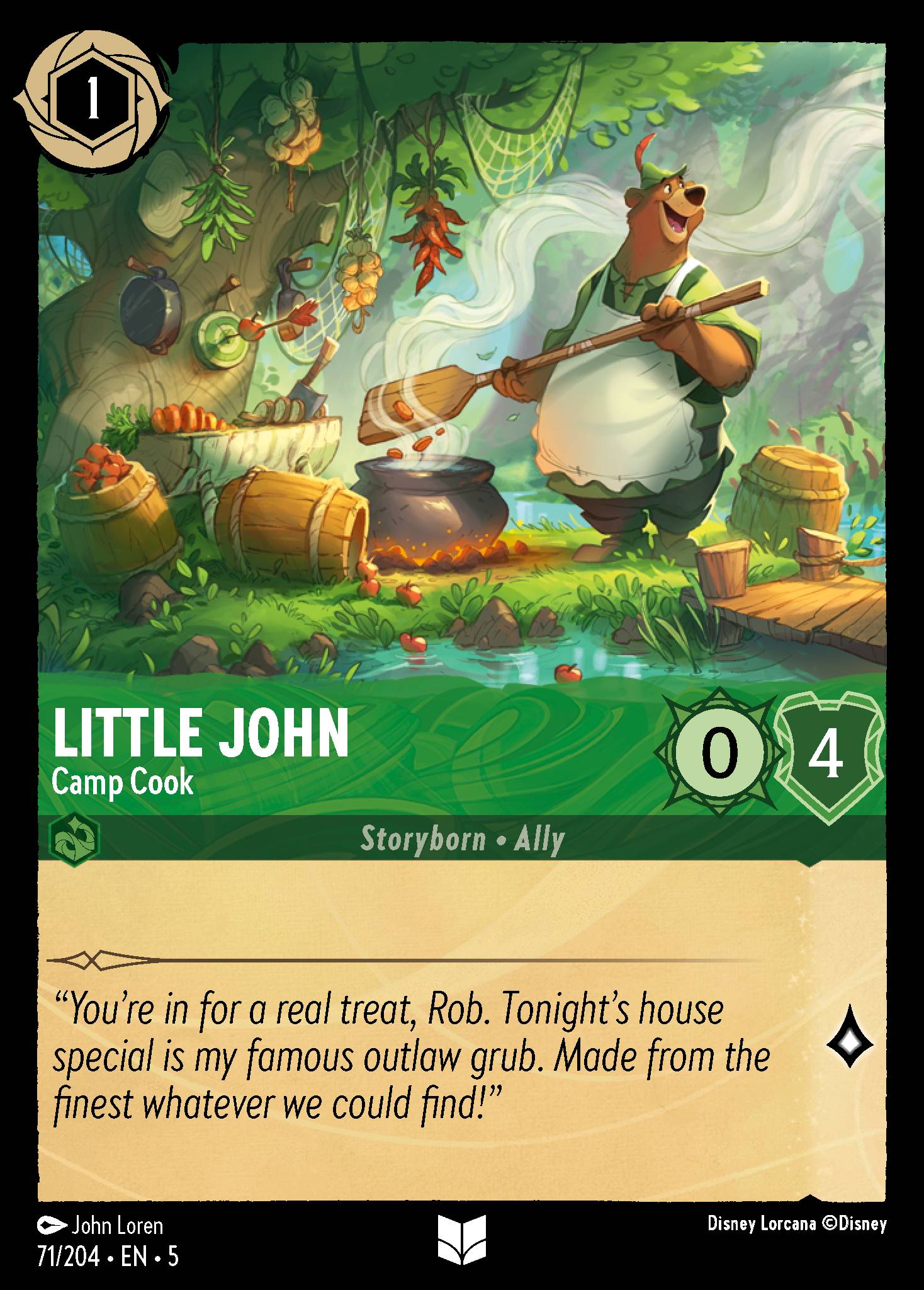 Little John - Camp Cook (English)