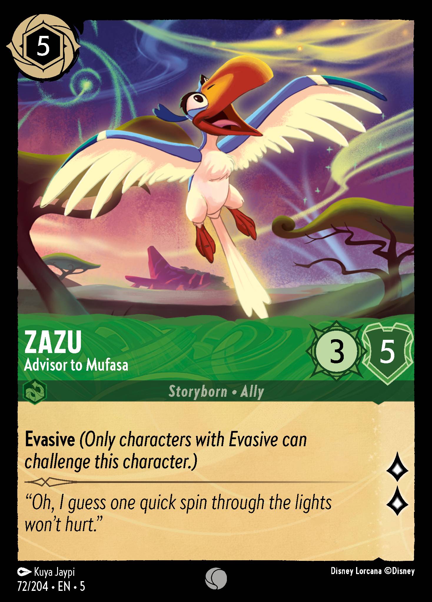 Zazu - Advisor to Mufasa (English)