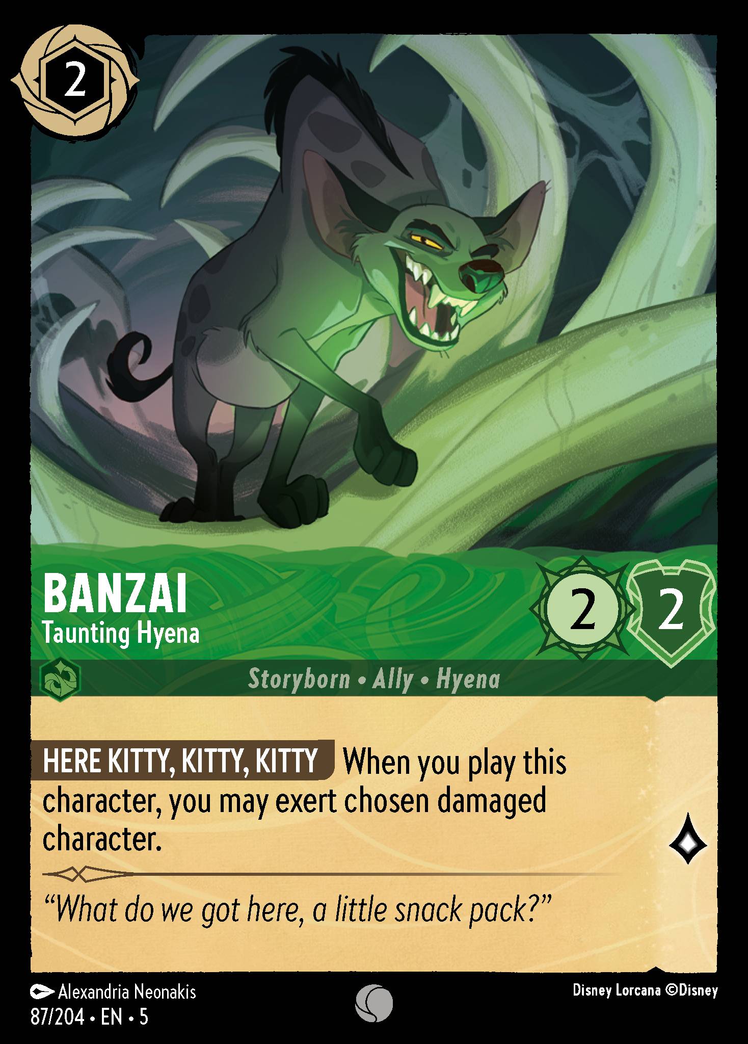 Banzai - Taunting Hyena (English)