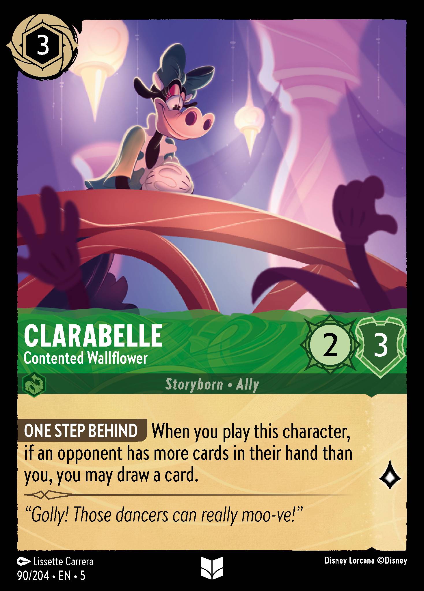 Clarabelle - Contented Wallflower (English)