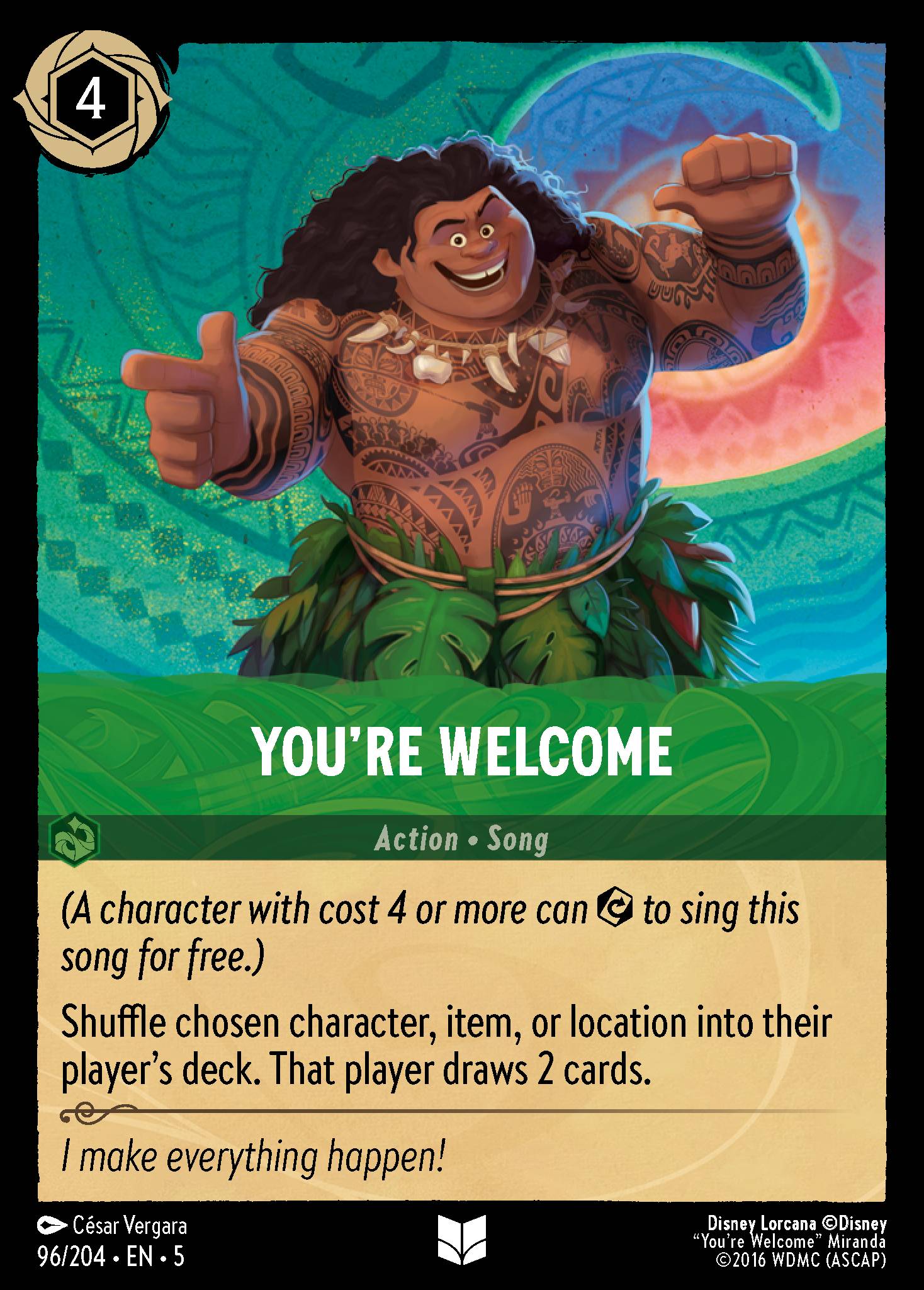 You're Welcome (English)