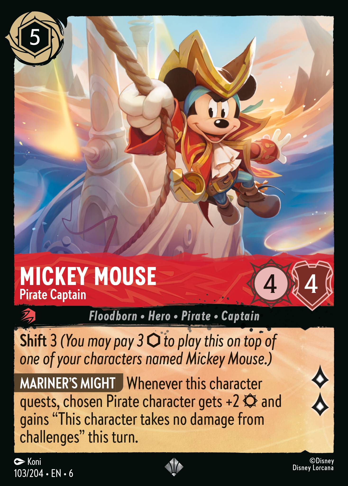 Mickey Mouse - Pirate Captain (English)