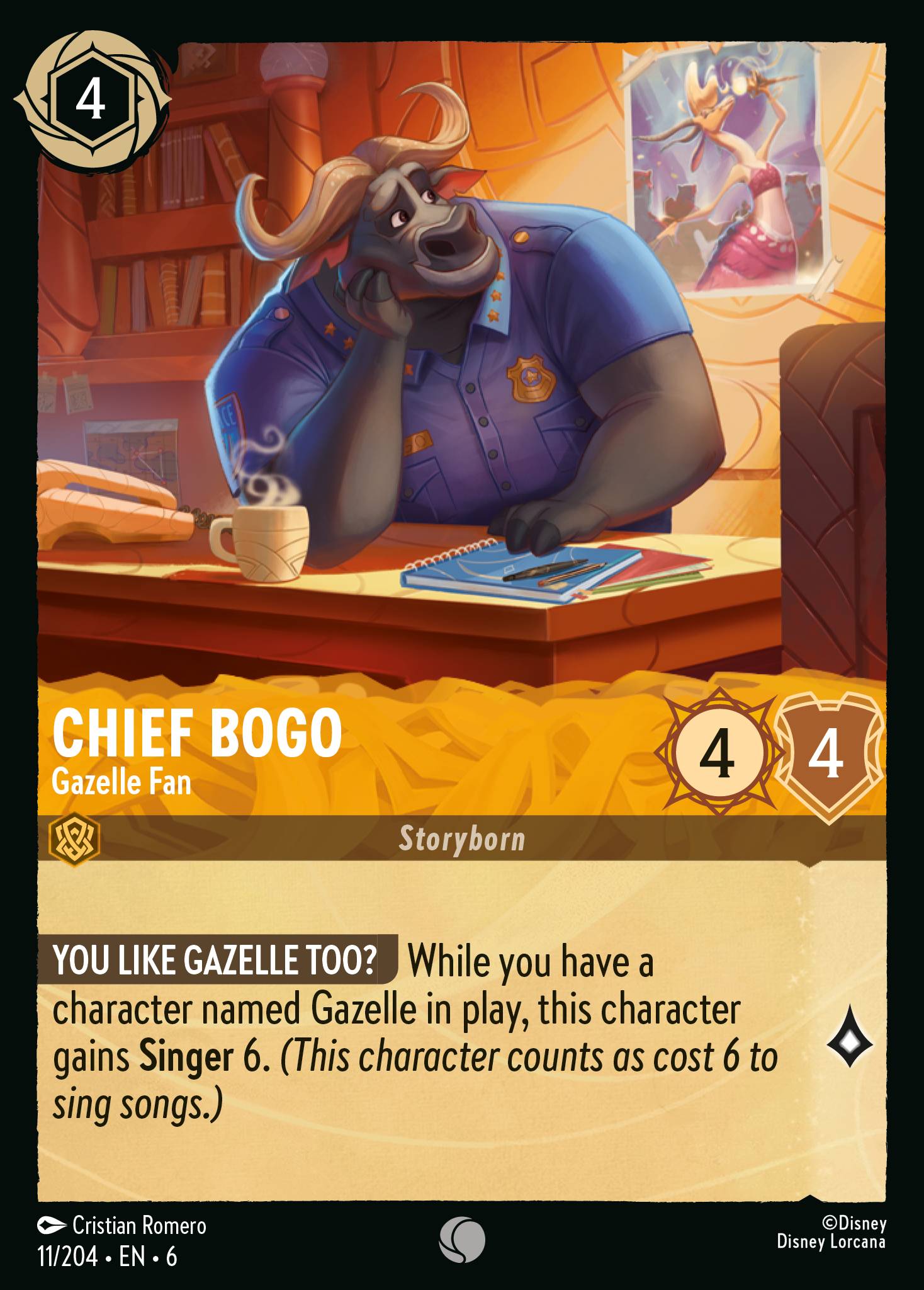Chief Bogo - Gazelle Fan (English)
