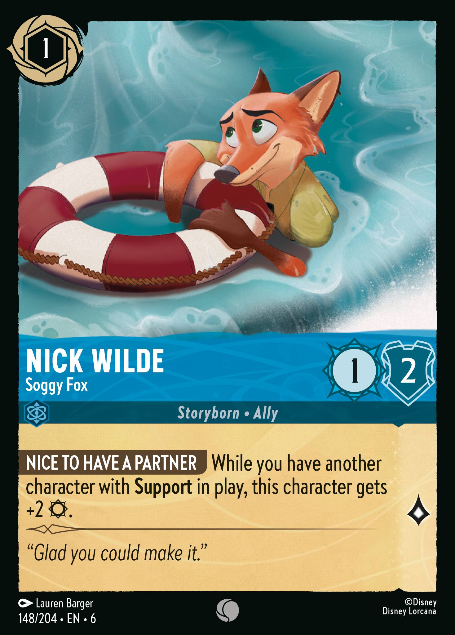 Nick Wilde - Soggy Fox (English)