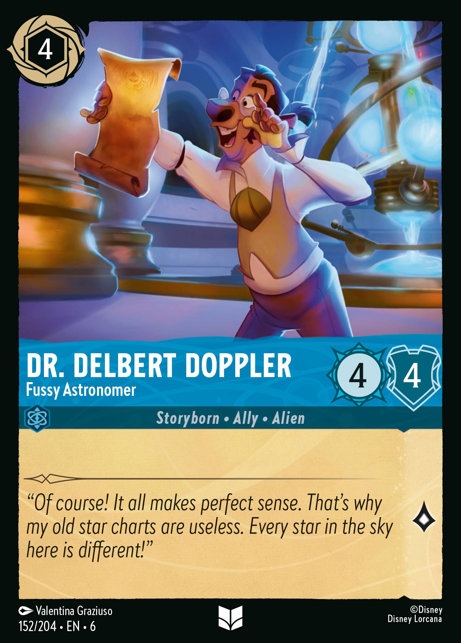 Dr. Delbert Doppler - Fussy Astronomer (English)