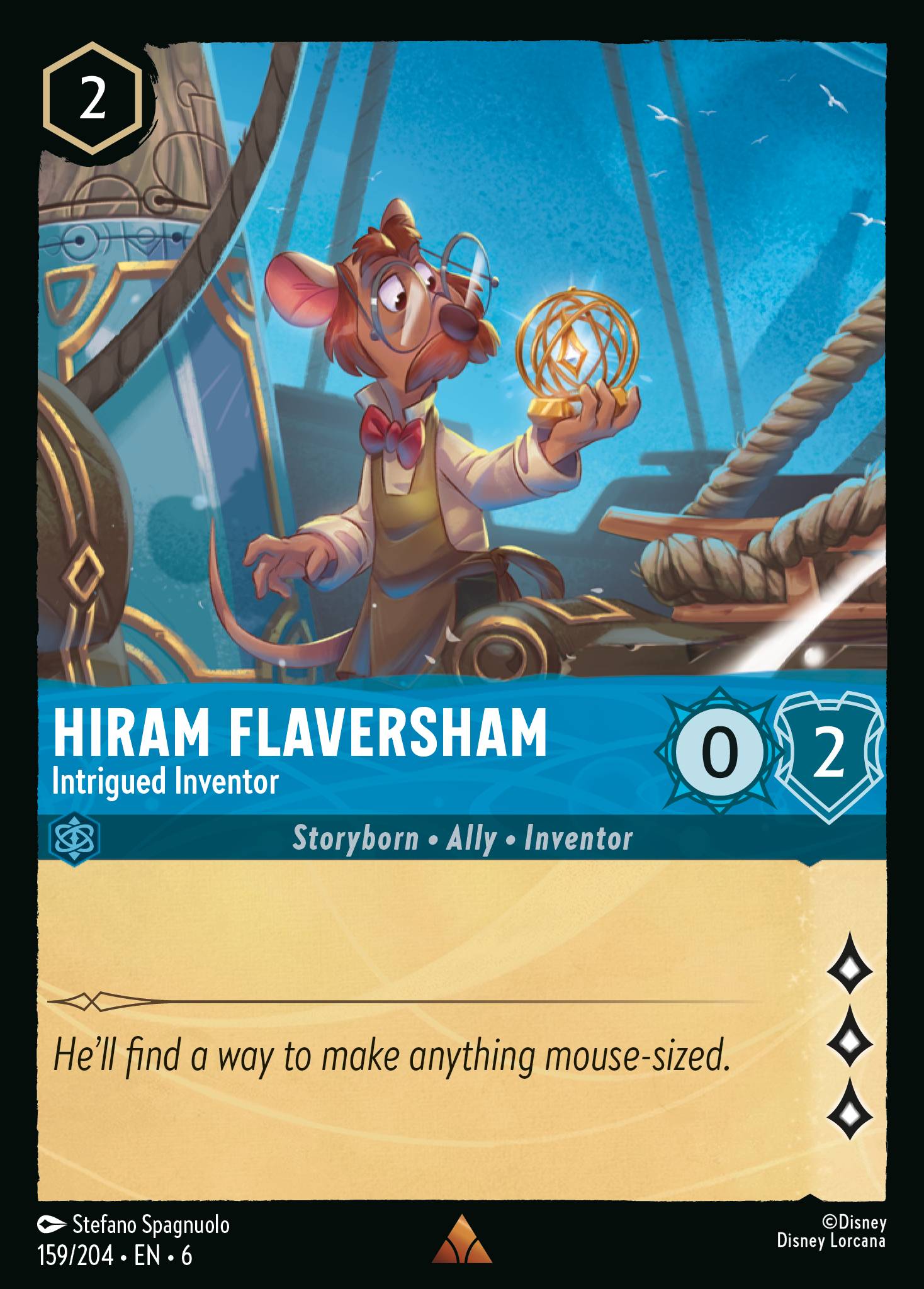 Hiram Flaversham - Intrigued Inventor (English)