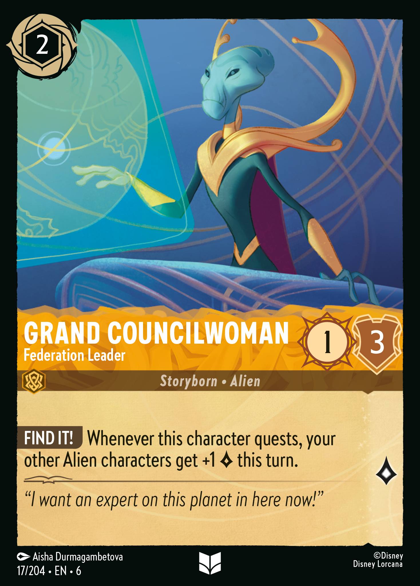 Grand Councilwoman - Federation Leader (English)